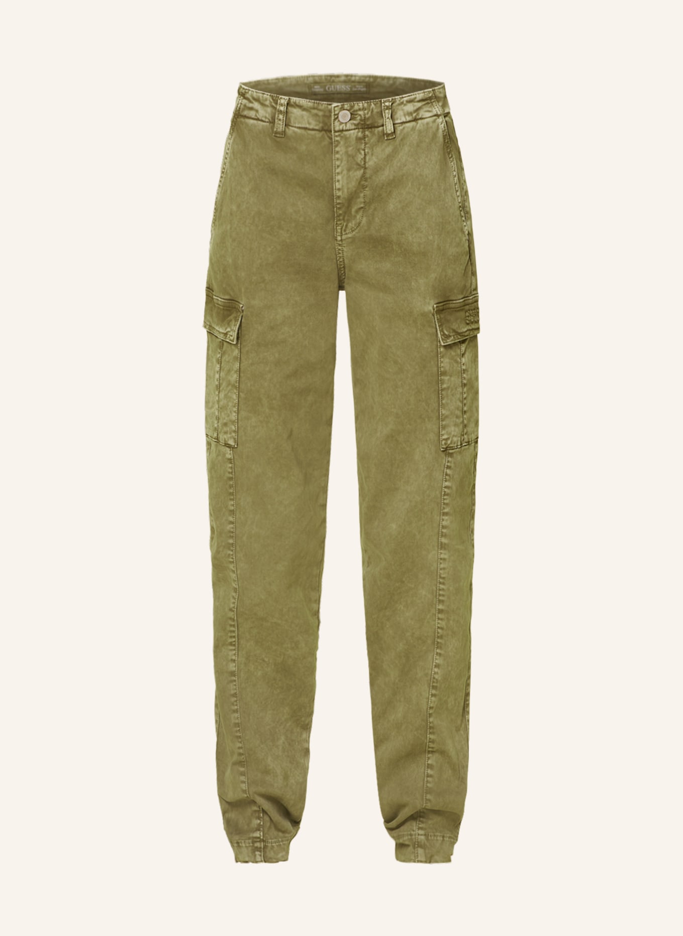 GUESS Cargo pants CHERI, Color: OLIVE (Image 1)