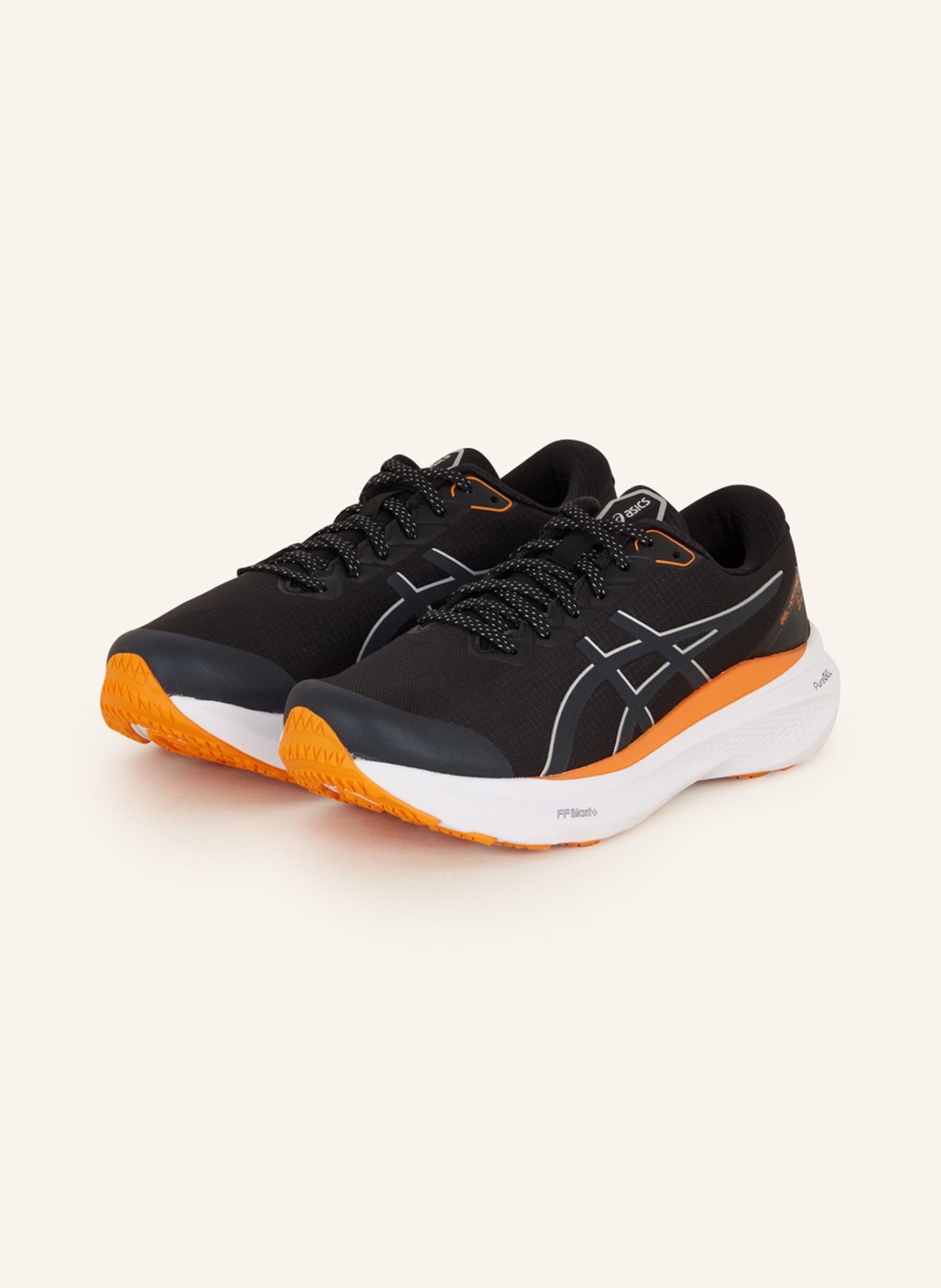 ASICS Running shoes GEL KAYANO 30, Color: BLACK/ ORANGE (Image 1)