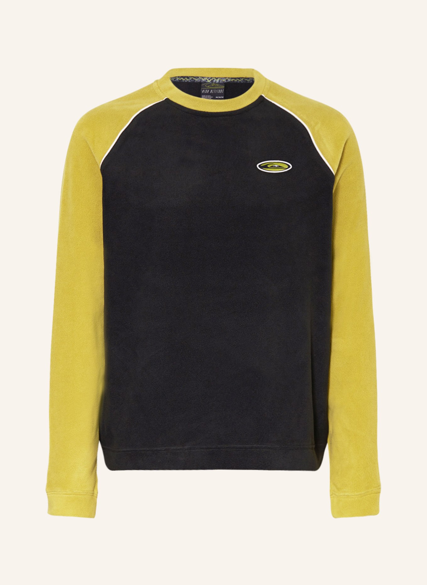 QUIKSILVER Fleece sweater, Color: LIGHT GREEN/ BLACK (Image 1)
