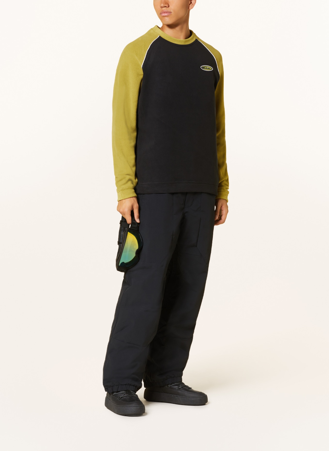 QUIKSILVER Fleece sweater, Color: LIGHT GREEN/ BLACK (Image 2)