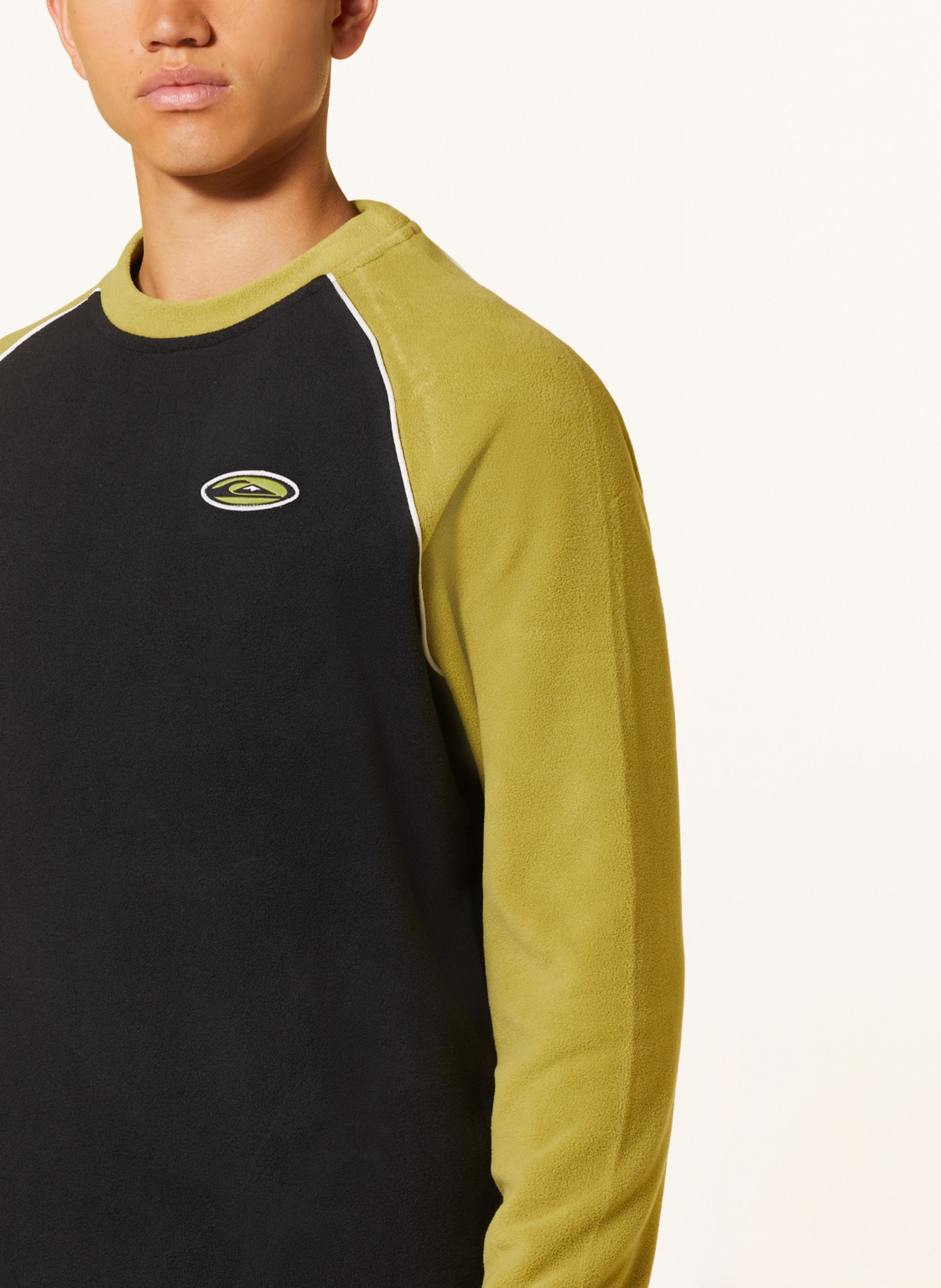 QUIKSILVER Fleece sweater, Color: LIGHT GREEN/ BLACK (Image 4)