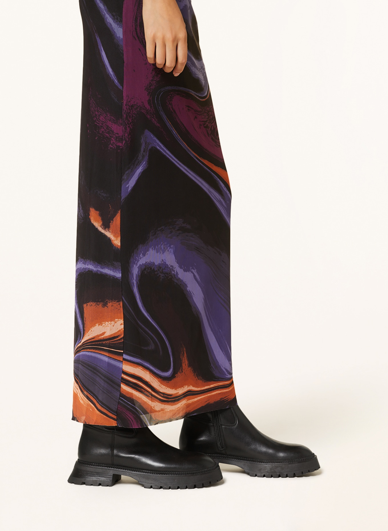 gina tricot Mesh skirt, Color: BLACK/ PURPLE/ ORANGE (Image 5)