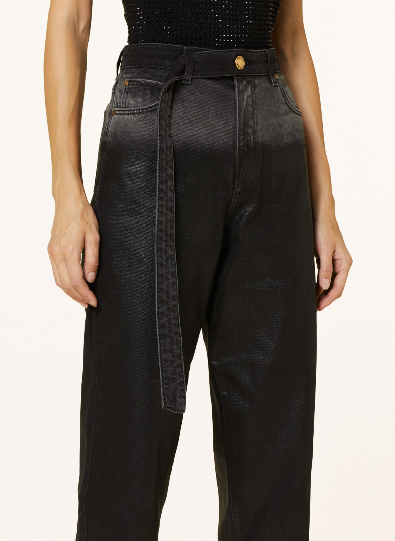 PINKO 7/8 jeans MADDIE, Color: IZ9 GREY/BLACK (Image 5)