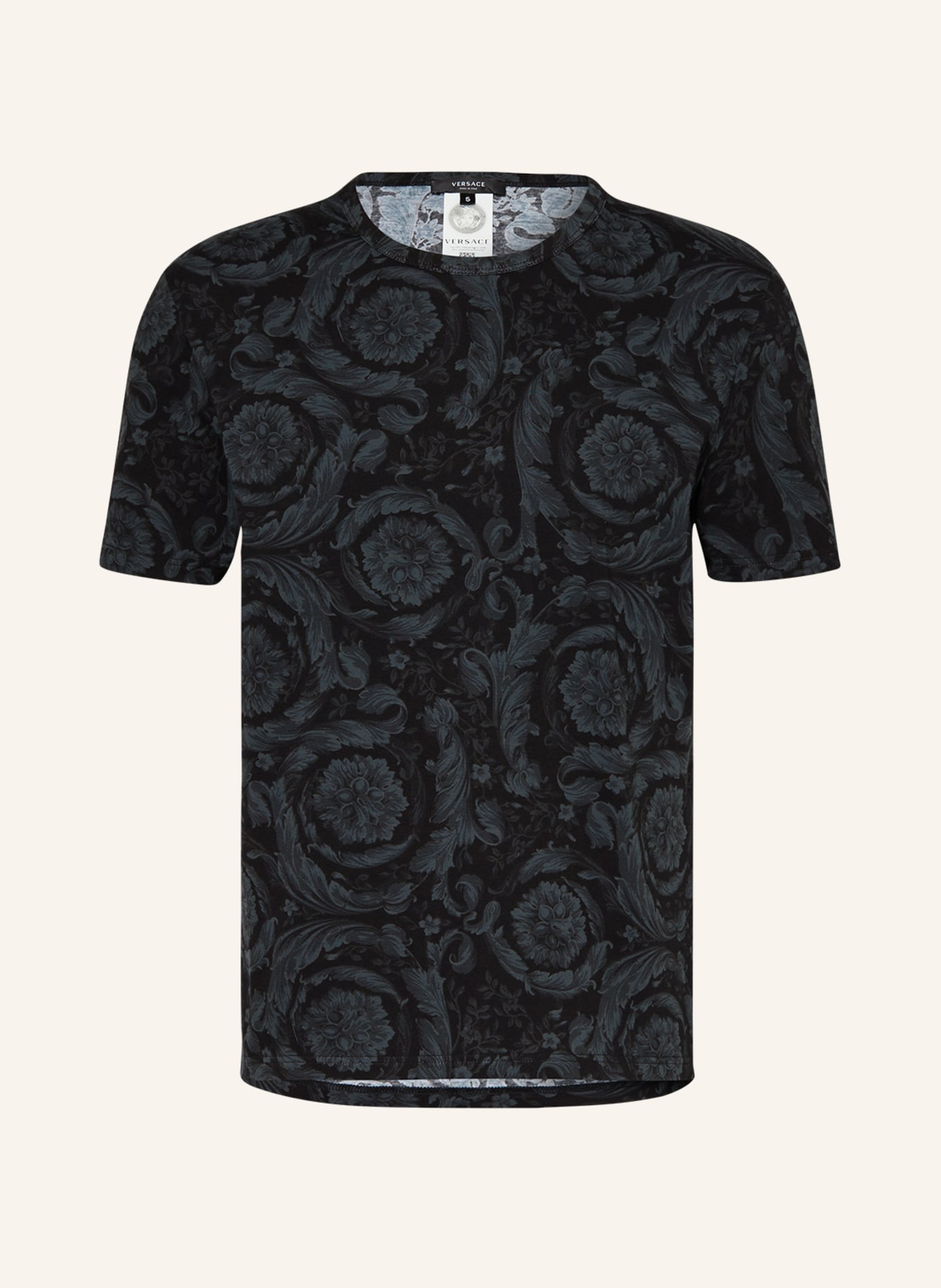 VERSACE T-shirt, Color: BLACK/ GRAY (Image 1)