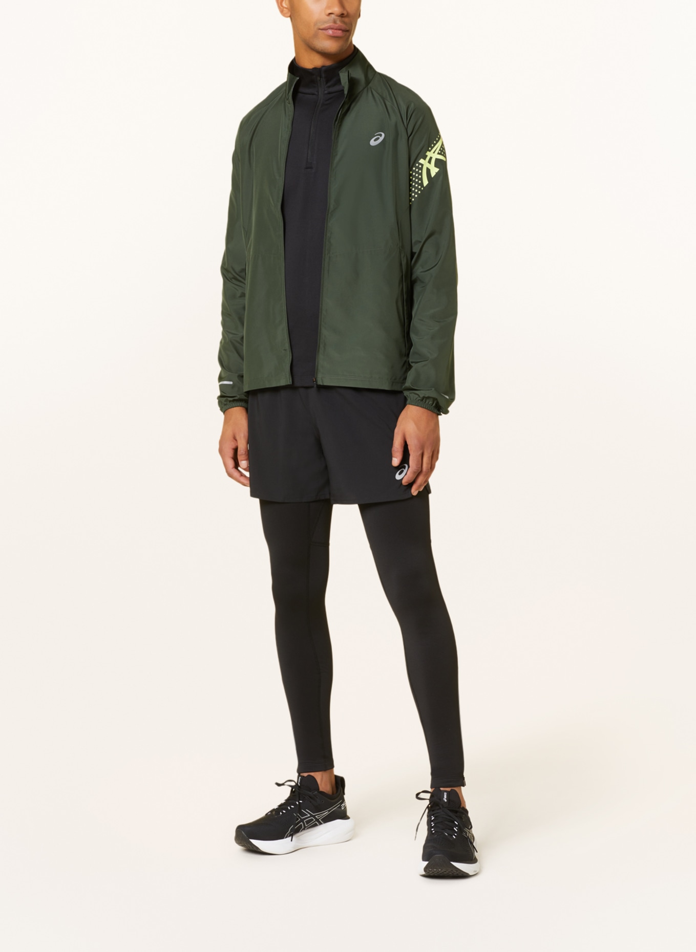 ASICS Running jacket ICON, Color: GREEN (Image 2)