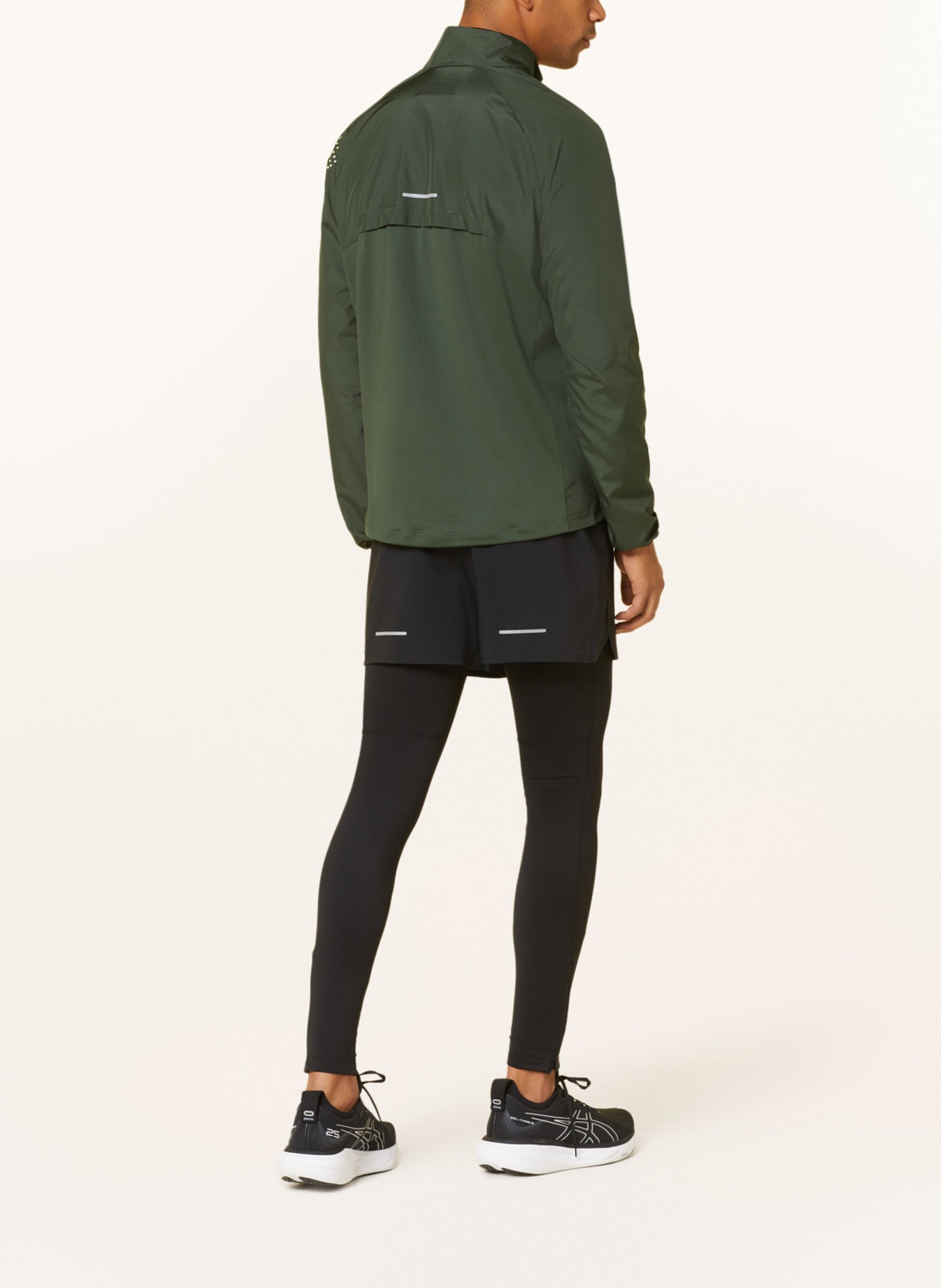 ASICS Running jacket ICON, Color: GREEN (Image 3)