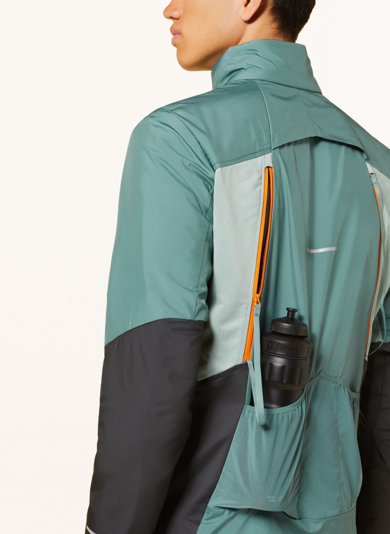 ASICS Hybrid running jacket WINTER RUN, Color: TEAL/ GRAY (Image 5)