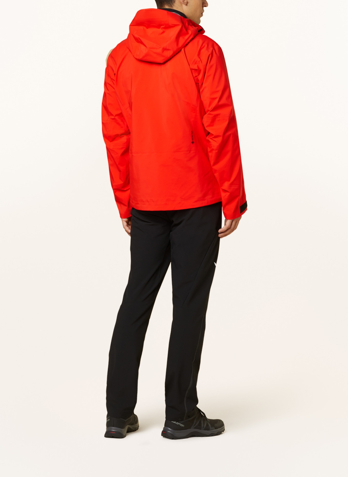 SALEWA Rain jacket ORTLES GORE-TEX® PRO STRETCH, Color: ORANGE (Image 3)