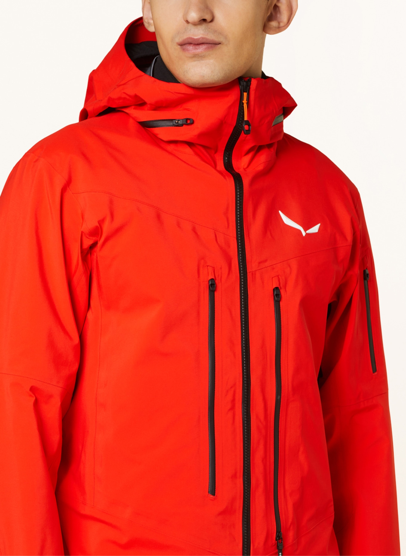 SALEWA Rain jacket ORTLES GORE-TEX® PRO STRETCH, Color: ORANGE (Image 5)