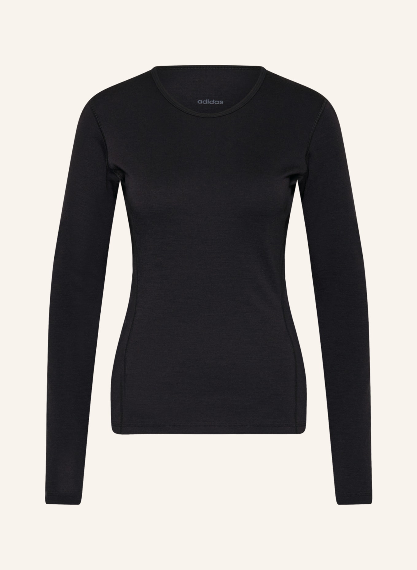 adidas Functional underwear shirt XPERIOR MERINO 260 made of merino wool, Color: BLACK (Image 1)