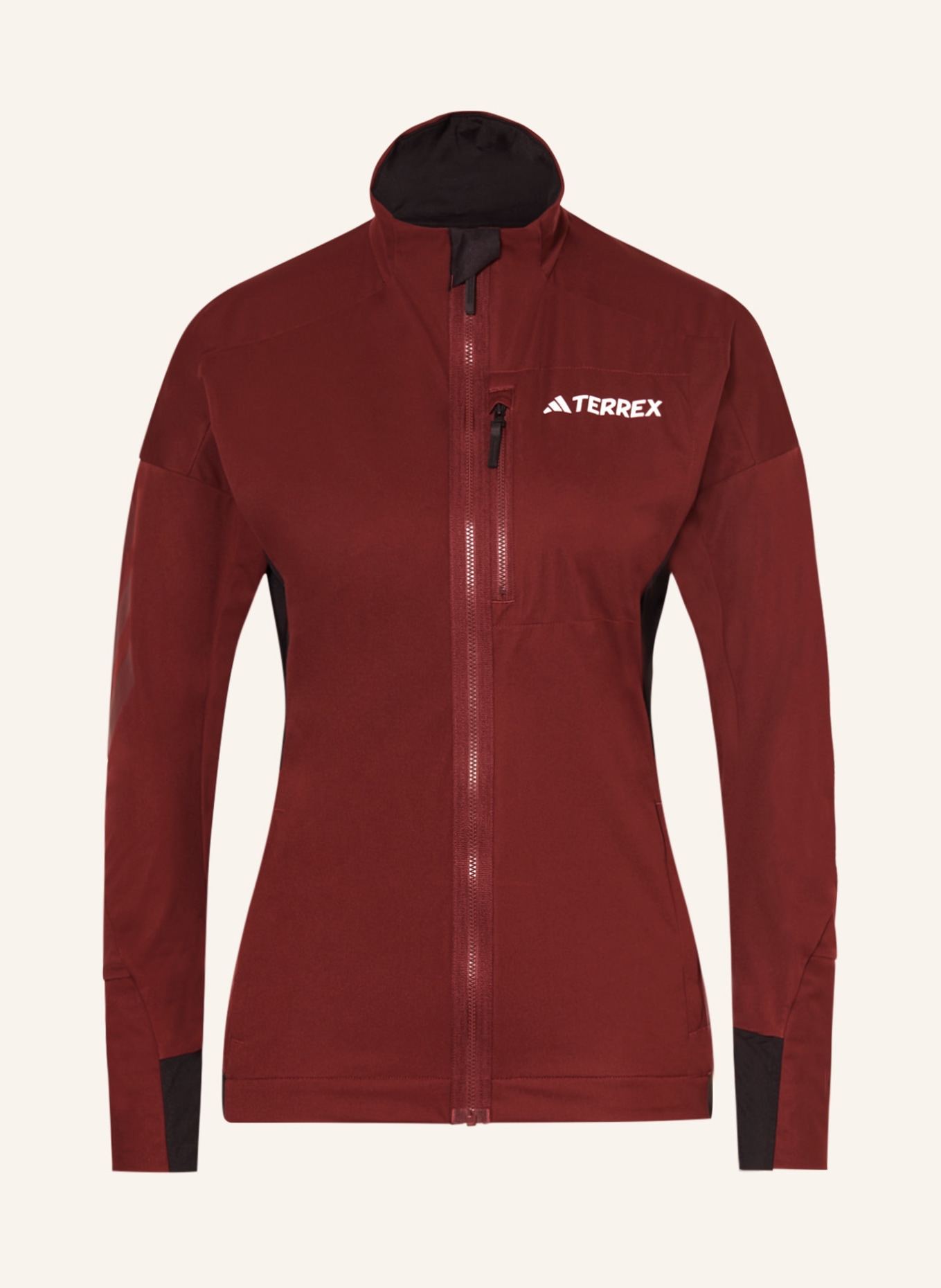 adidas Kurtka narciarska do biegania TERREX XPERIOR, Kolor: CIEMNOCZERWONY (Obrazek 1)