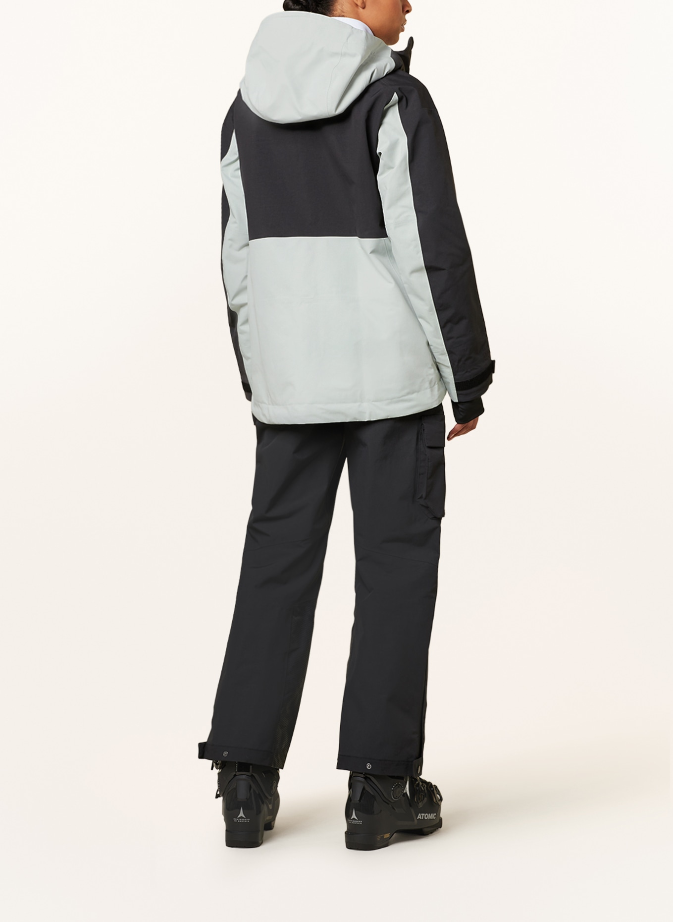 adidas Ski jacket TERREX TECHROCK, Color: BLACK/ LIGHT GRAY (Image 3)