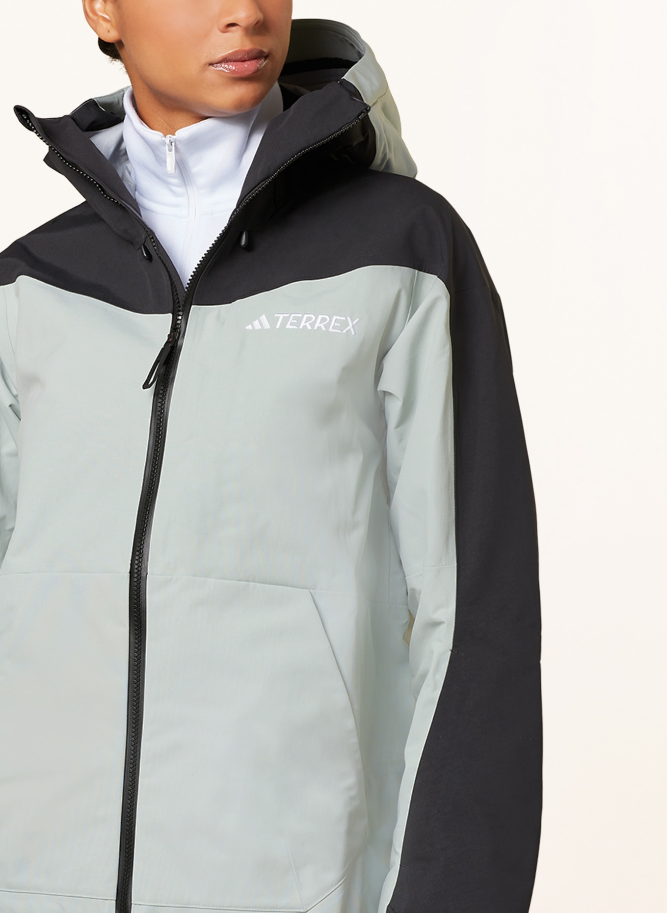 adidas Ski jacket TERREX TECHROCK, Color: BLACK/ LIGHT GRAY (Image 5)
