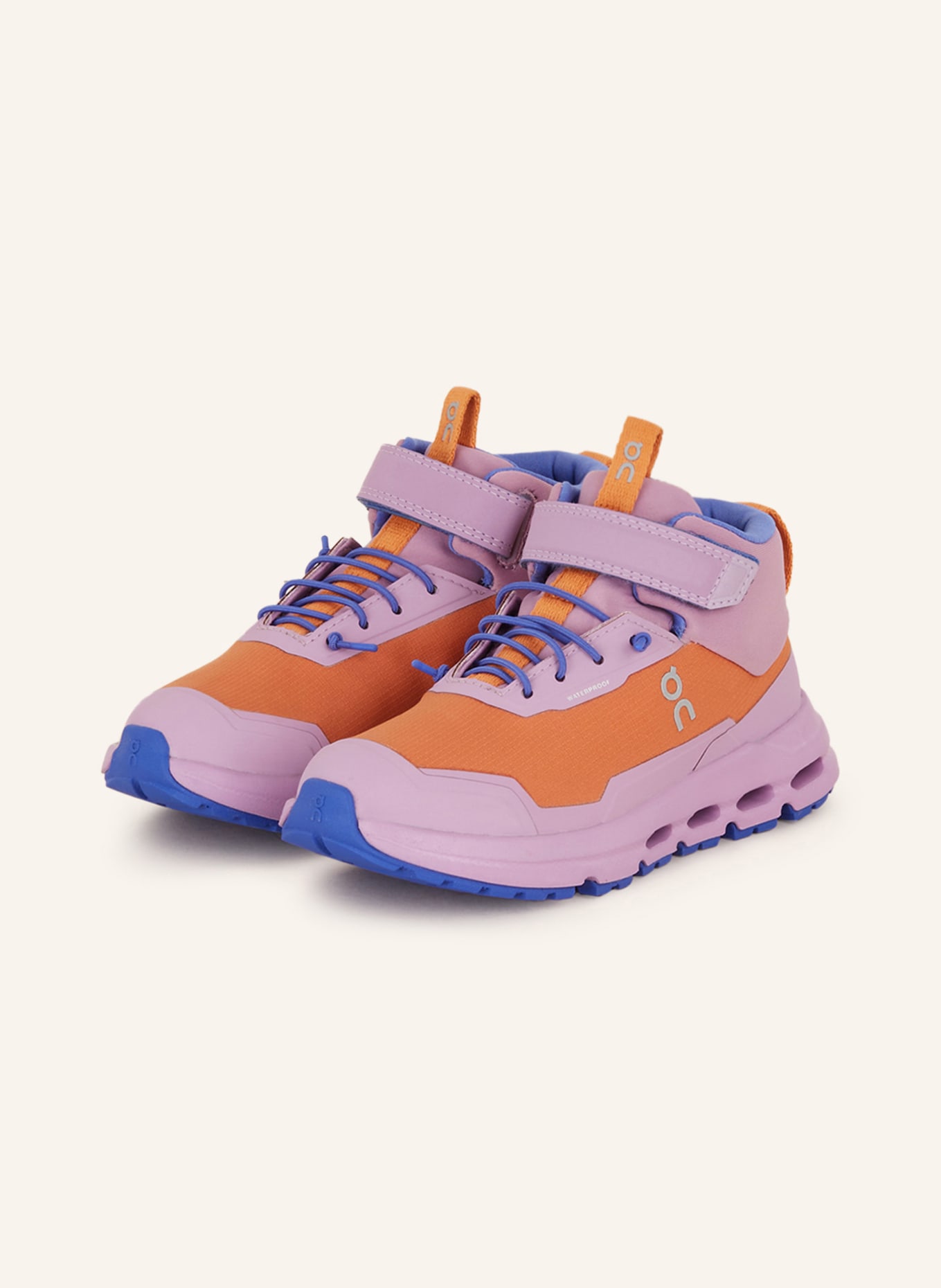 On Sneaker CLOUDHERO MID WATERPROOF, Farbe: HELLLILA/ ORANGE (Bild 1)