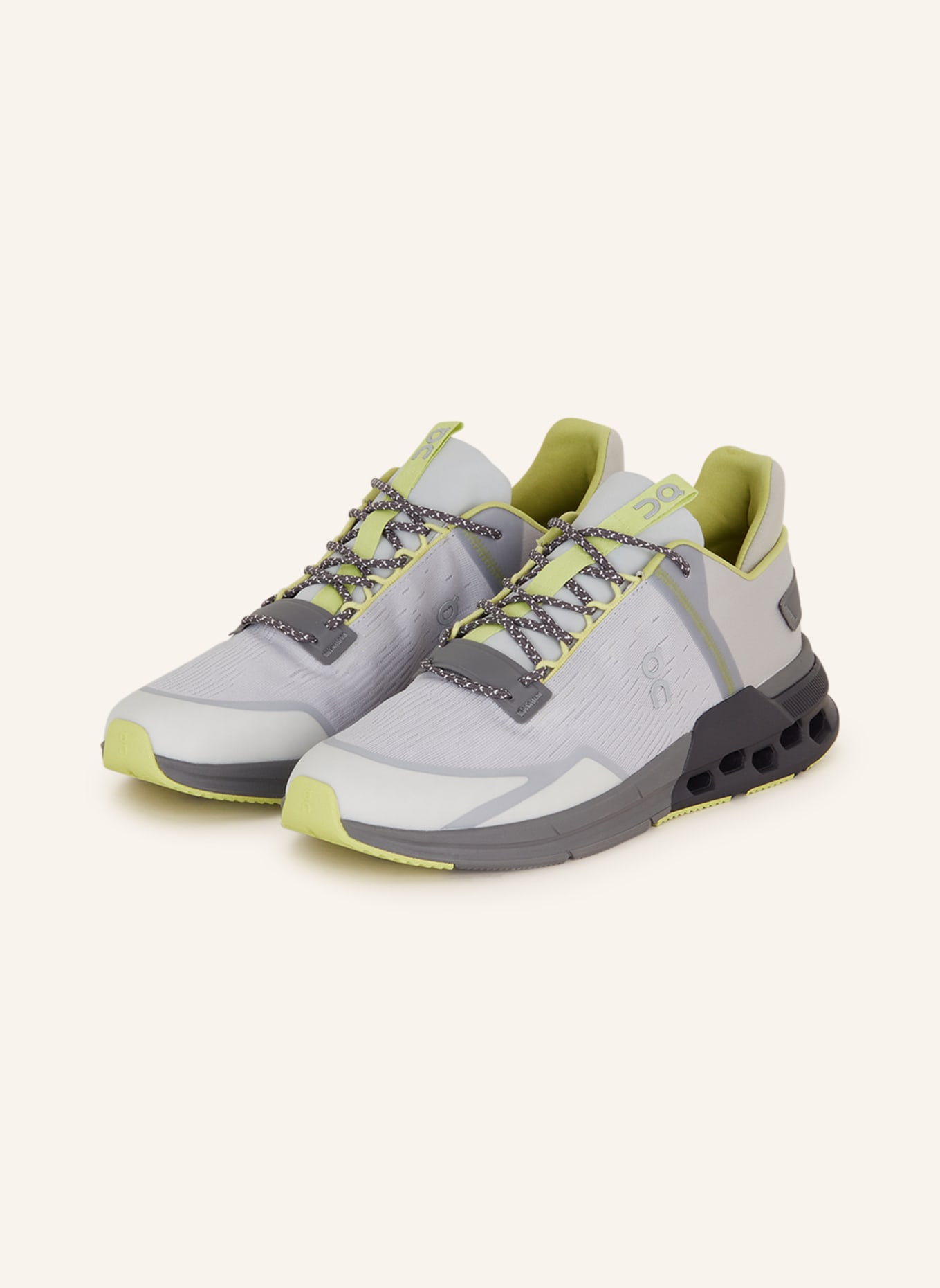 On Sneakers CLOUDNOVA FLUX, Color: LIGHT GRAY/ YELLOW (Image 1)