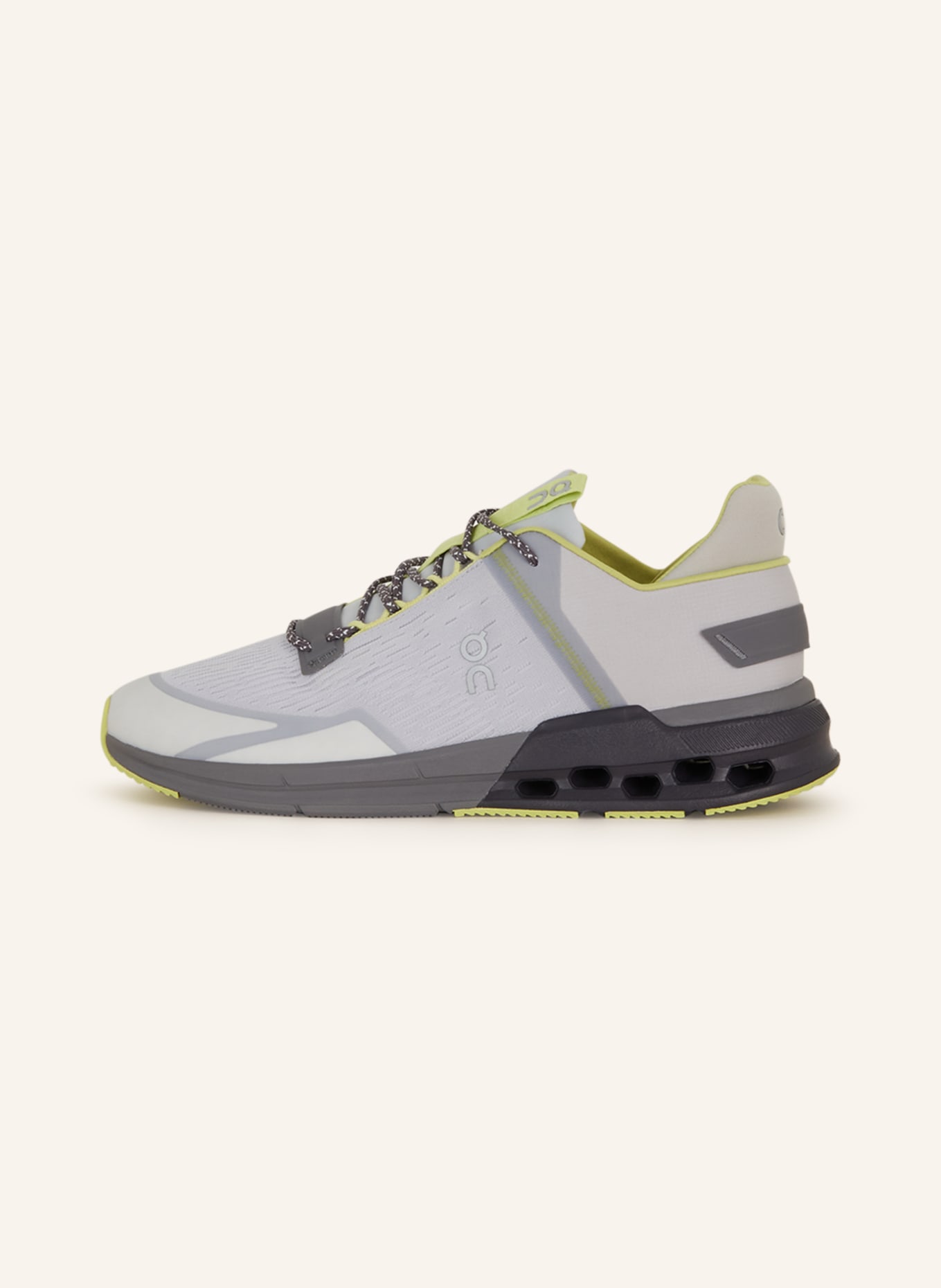 On Sneakers CLOUDNOVA FLUX, Color: LIGHT GRAY/ YELLOW (Image 4)