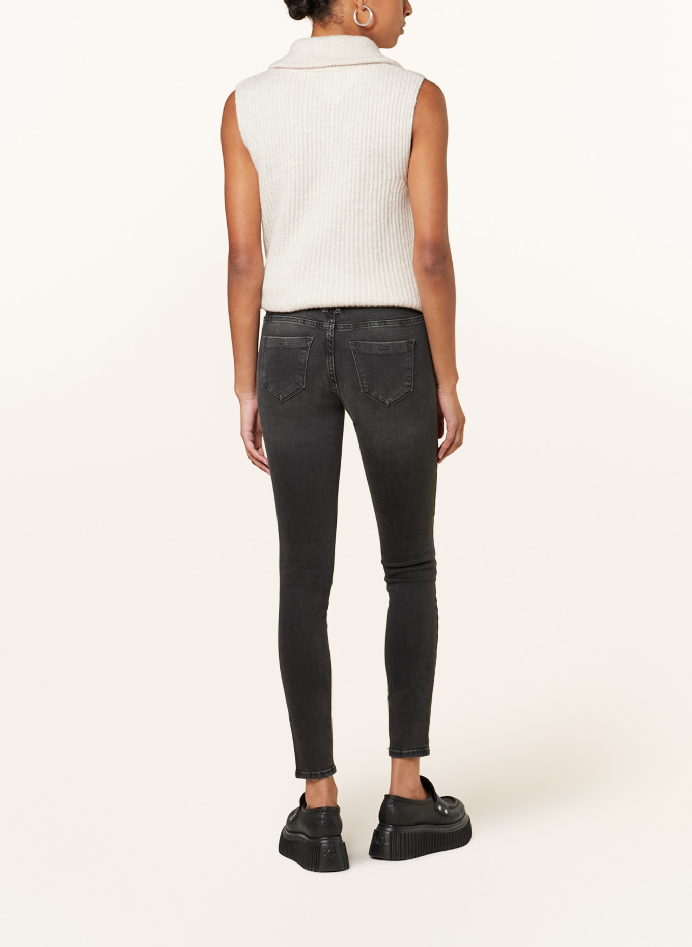 ONLY Skinny Jeans, Farbe: WASHED BLACK (Bild 3)