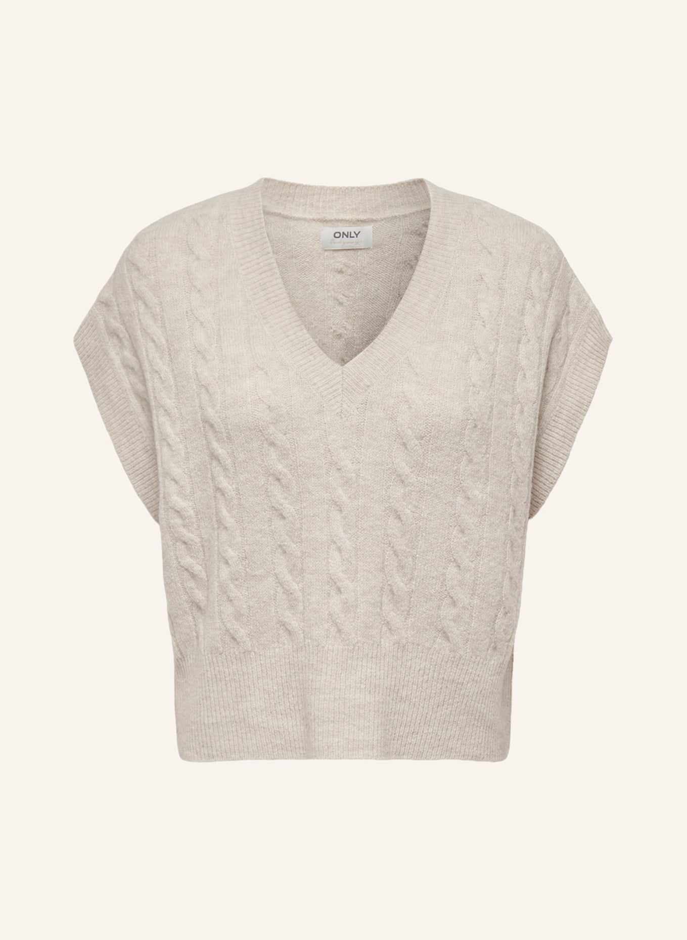 ONLY Sweater vest, Color: CREAM (Image 1)