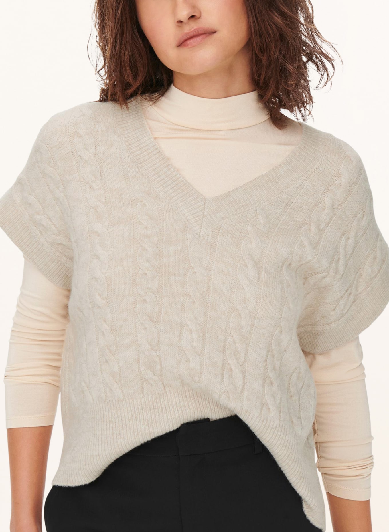 ONLY Sweater vest, Color: CREAM (Image 4)