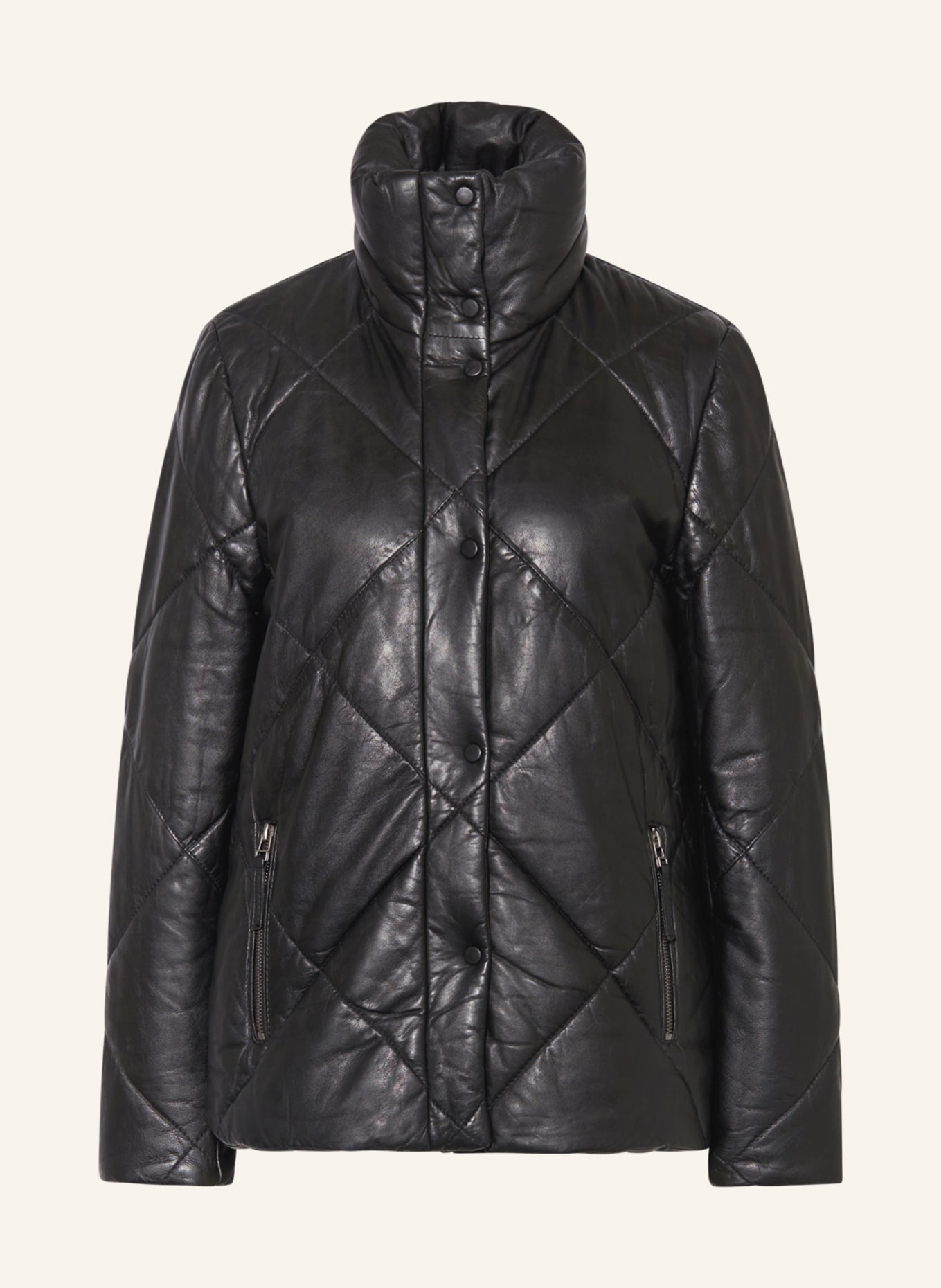 gipsy Leather jacket GWEDITHA black in