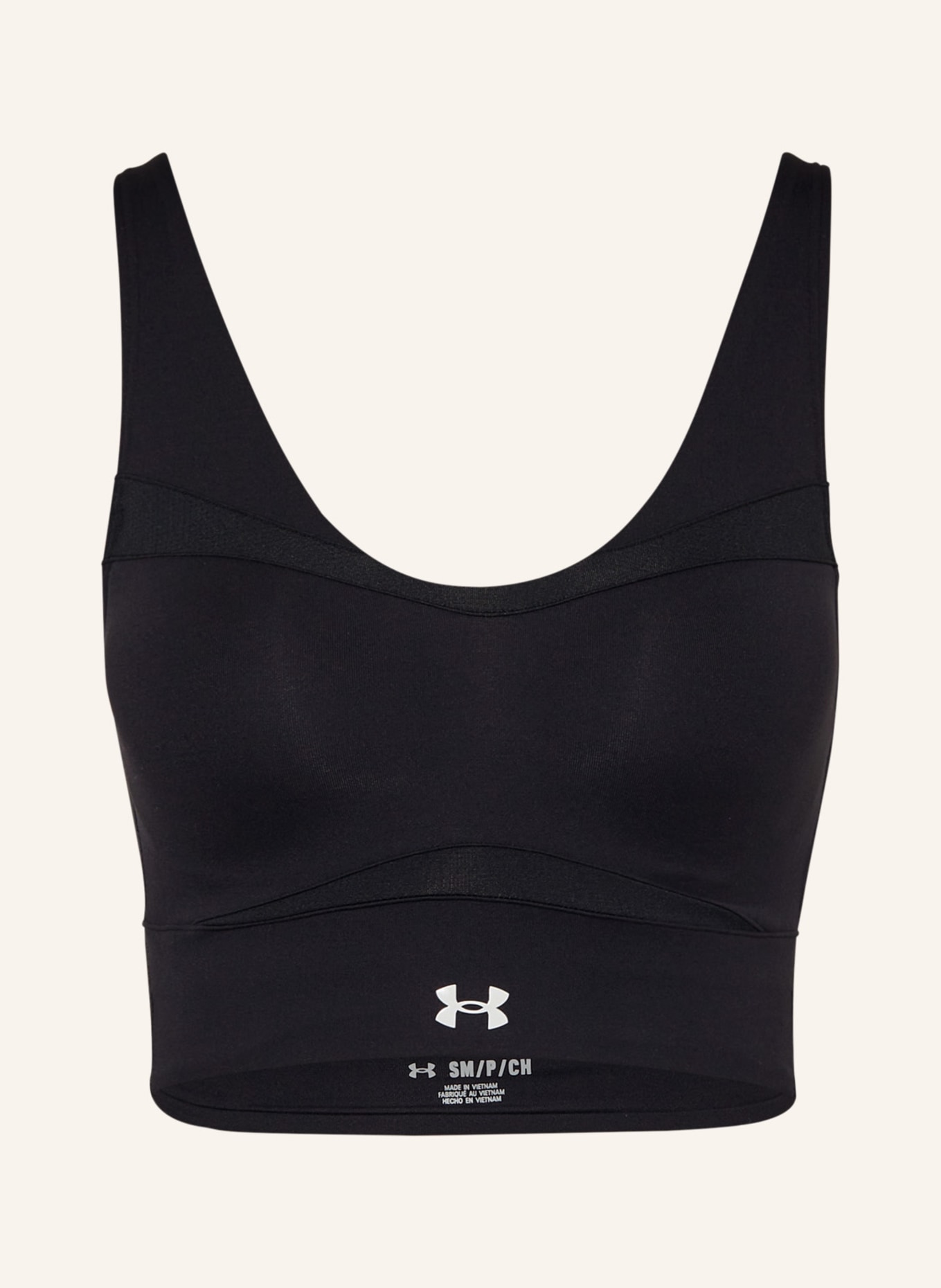 UNDER ARMOUR Sports bra SMARTFORM EVOLUTION with mesh, Color: BLACK (Image 1)