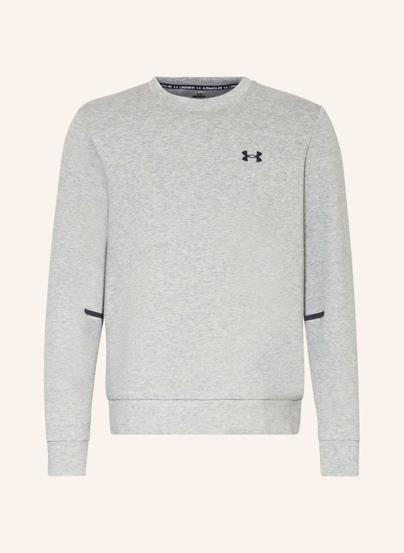 UNDER ARMOUR Sweatshirt UA UNSTOPPABLE in light gray