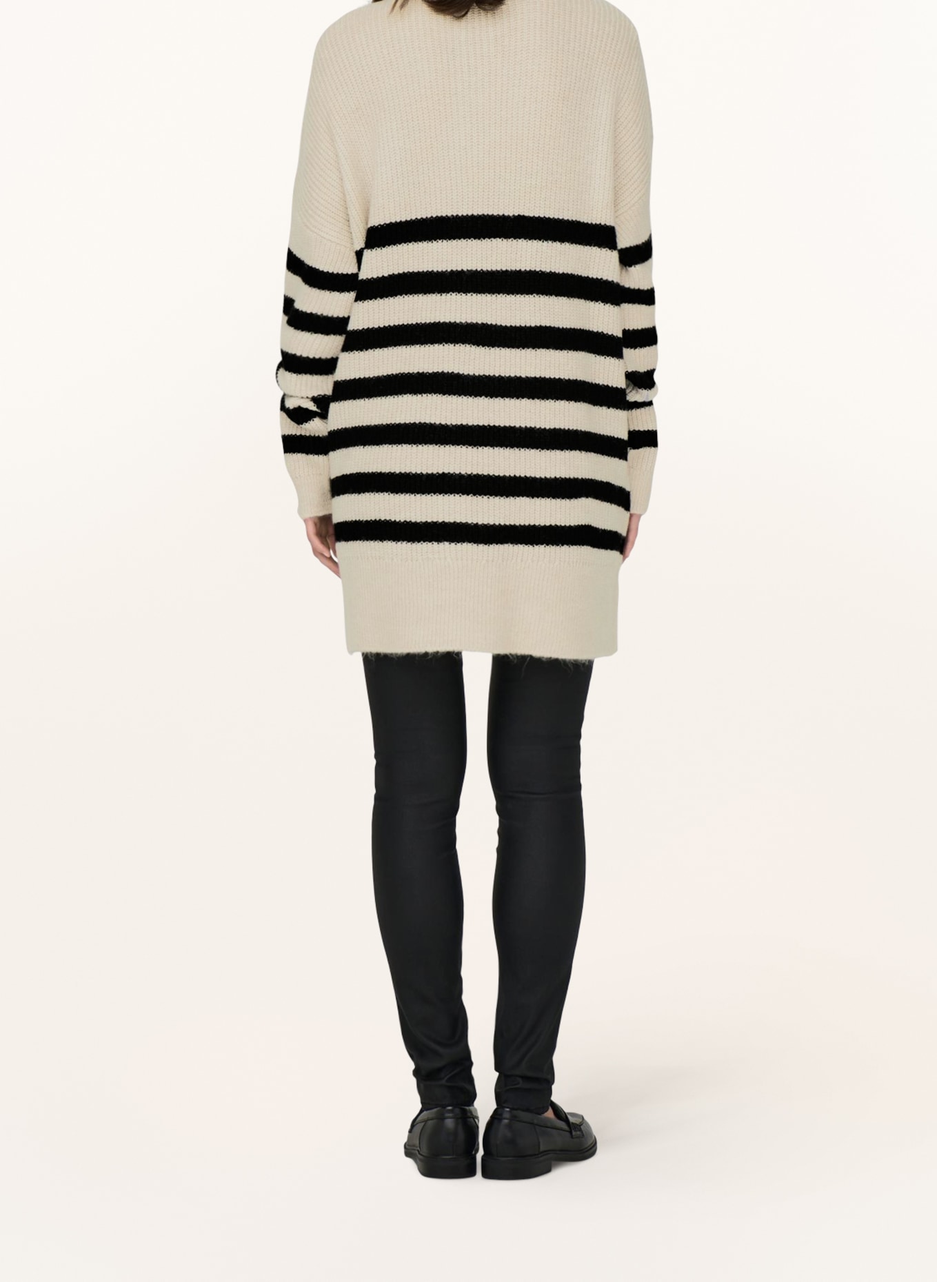 ONLY Half-zip sweater, Color: ECRU/ BLACK (Image 3)