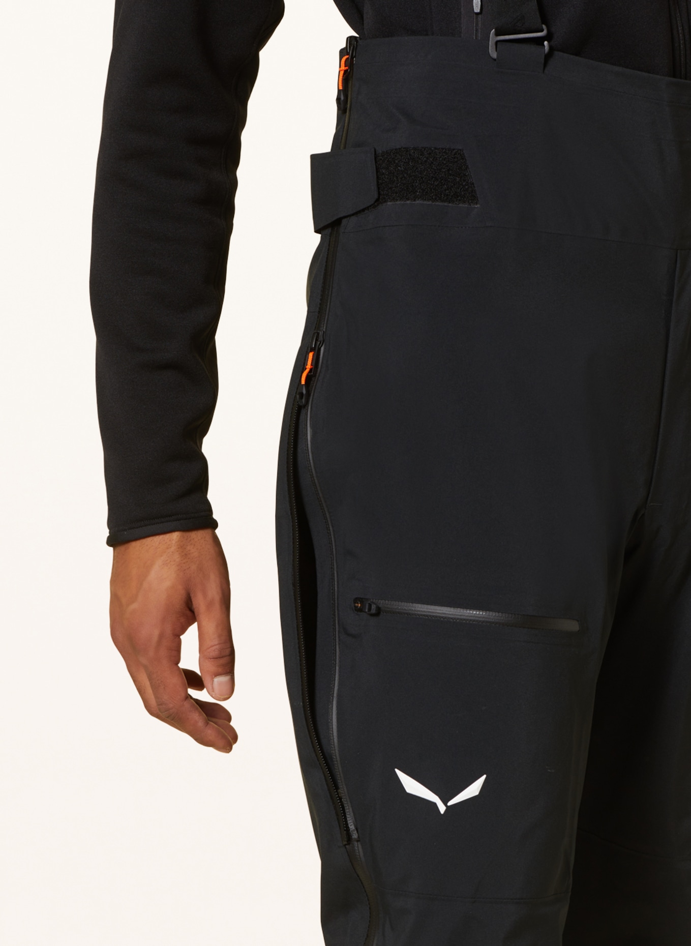 SALEWA Hardshell ski pants ORTLES GORE-TEX® PRO, Color: BLACK (Image 5)