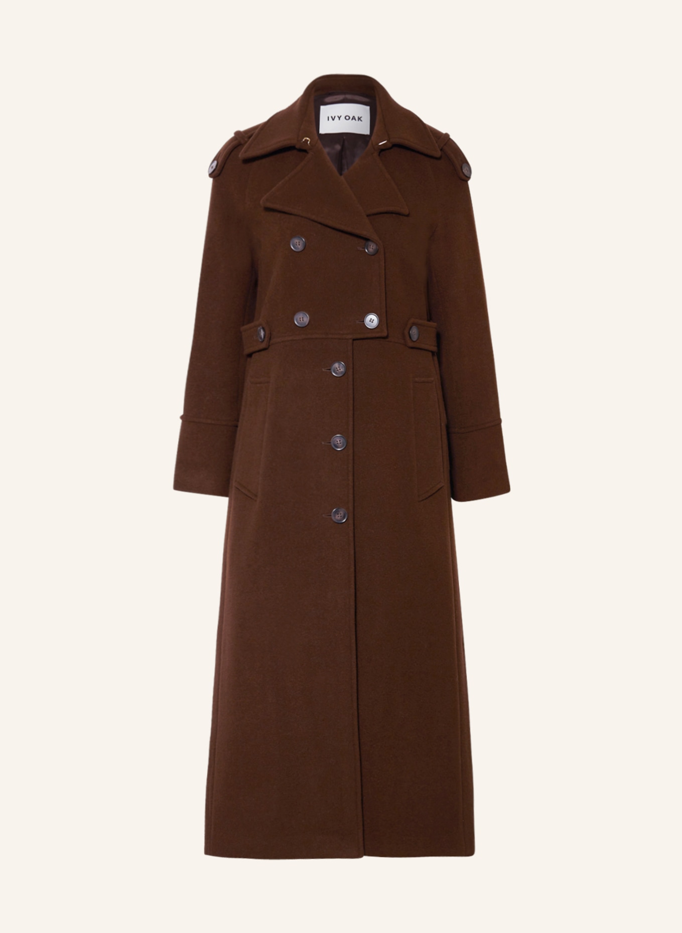 IVY OAK Wool coat CANDELA, Color: DARK BROWN (Image 1)