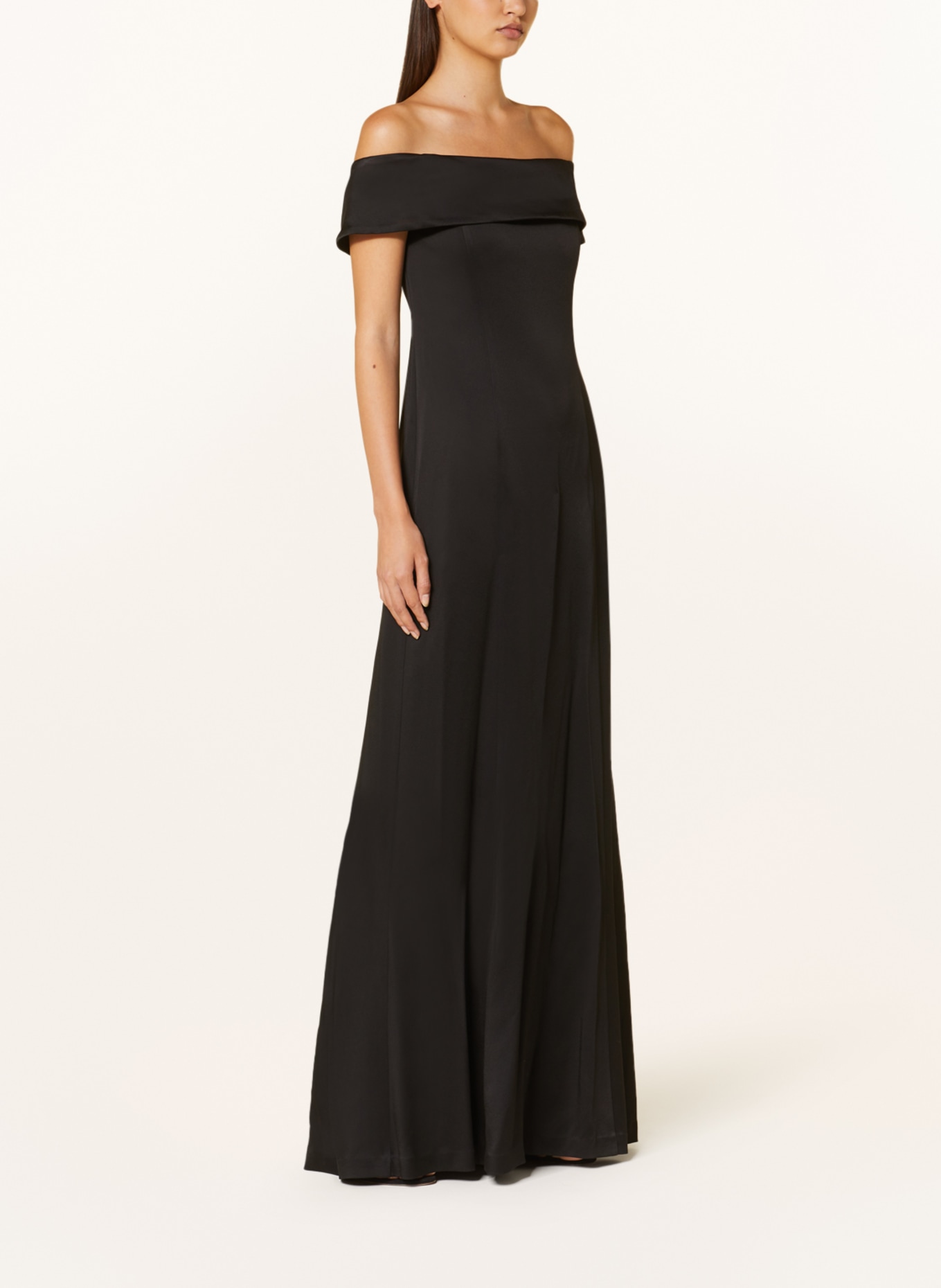 IVY OAK Evening dress NADELLE in satin, Color: BLACK (Image 2)