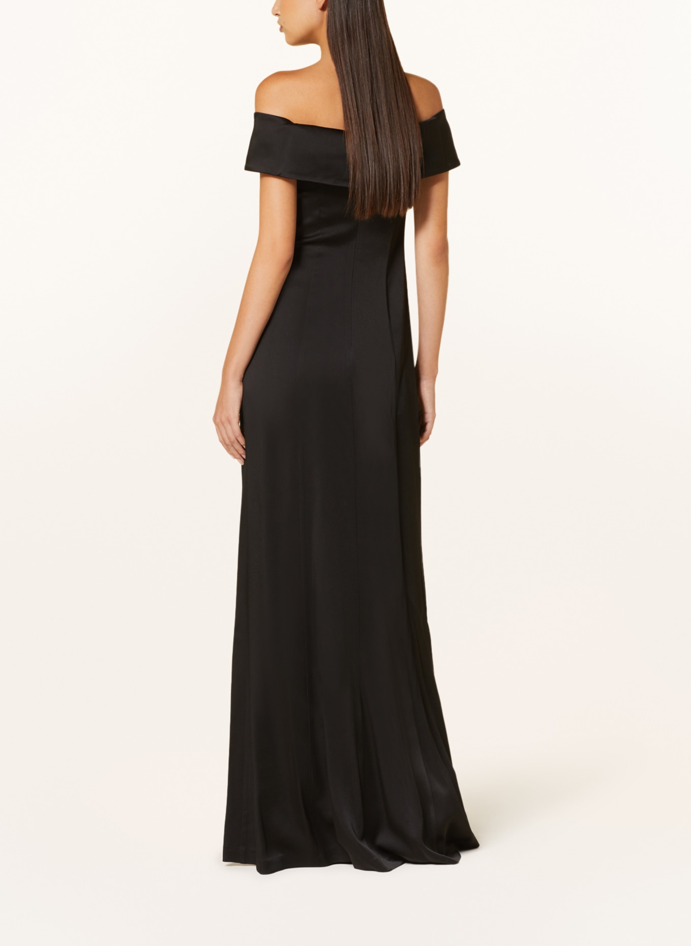 IVY OAK Evening dress NADELLE in satin, Color: BLACK (Image 3)