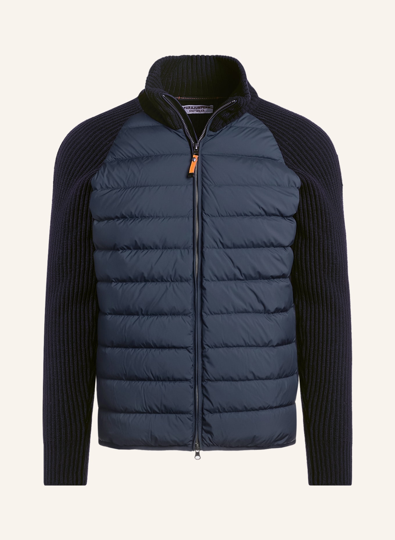 PARAJUMPERS Down jacket OLMO in a material mix, Color: DARK BLUE (Image 1)