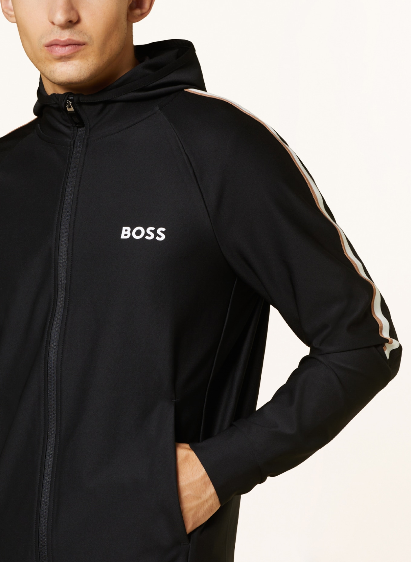BOSS Tennis jacket SICON, Color: BLACK (Image 4)