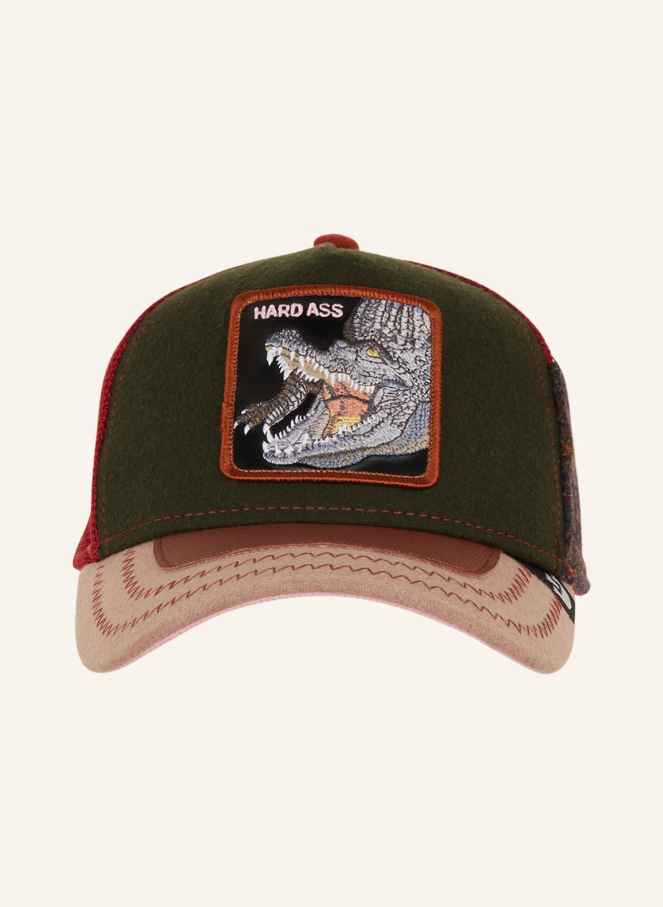 GOORIN BROS. Cap TRUNCHBULL, Color: BROWN/ OLIVE/ RED (Image 2)