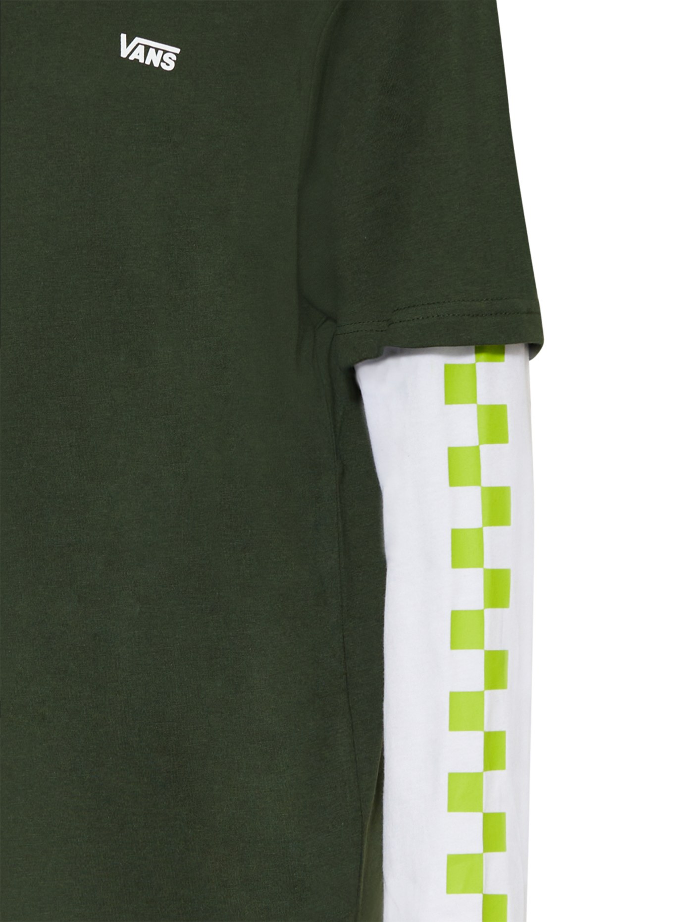 VANS Koszulka z długim rękawem, Kolor: CIEMNOZIELONY/ BIAŁY (Obrazek 3)