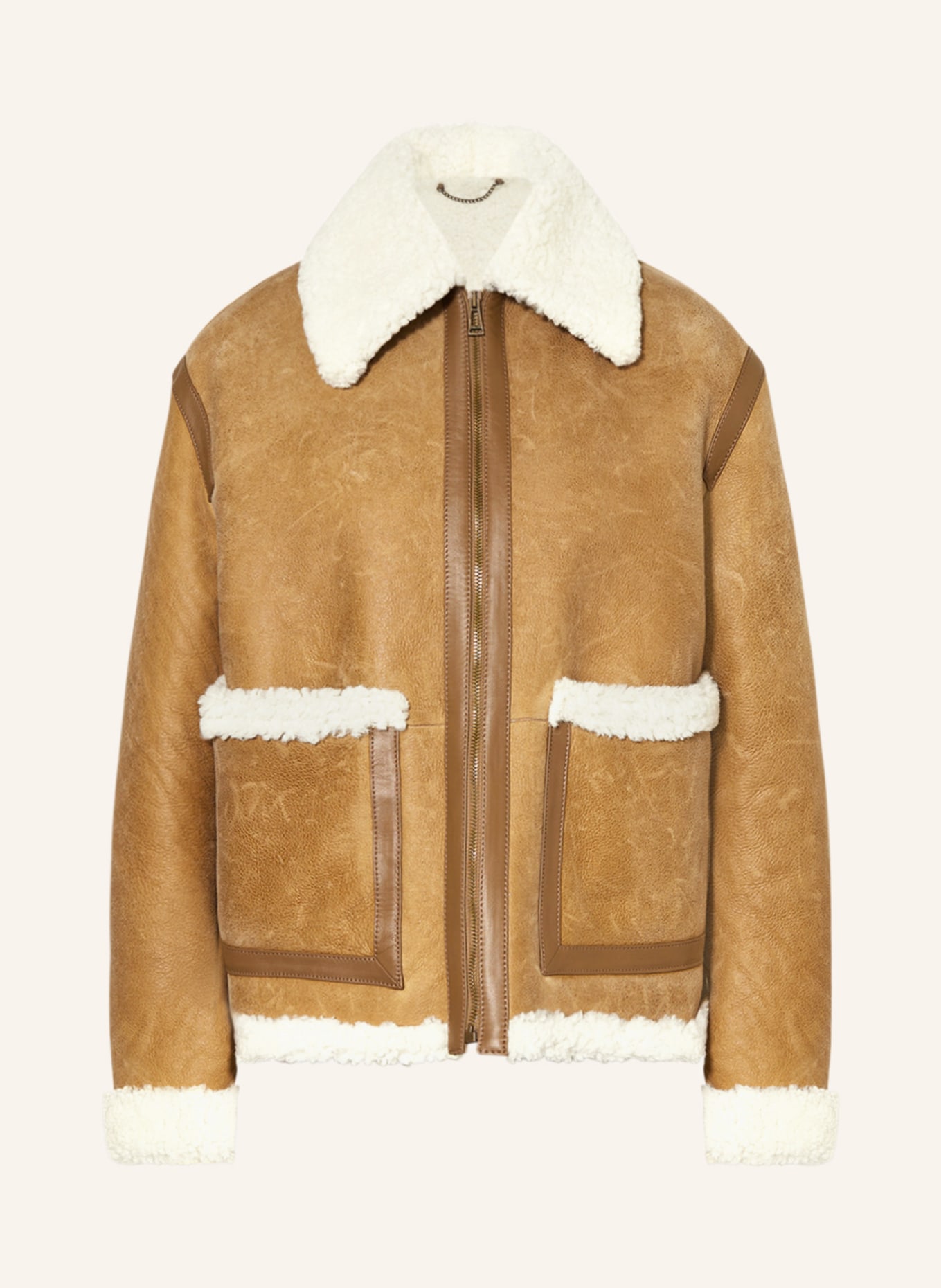 BELSTAFF Leather jacket SORREL, Color: BEIGE (Image 1)