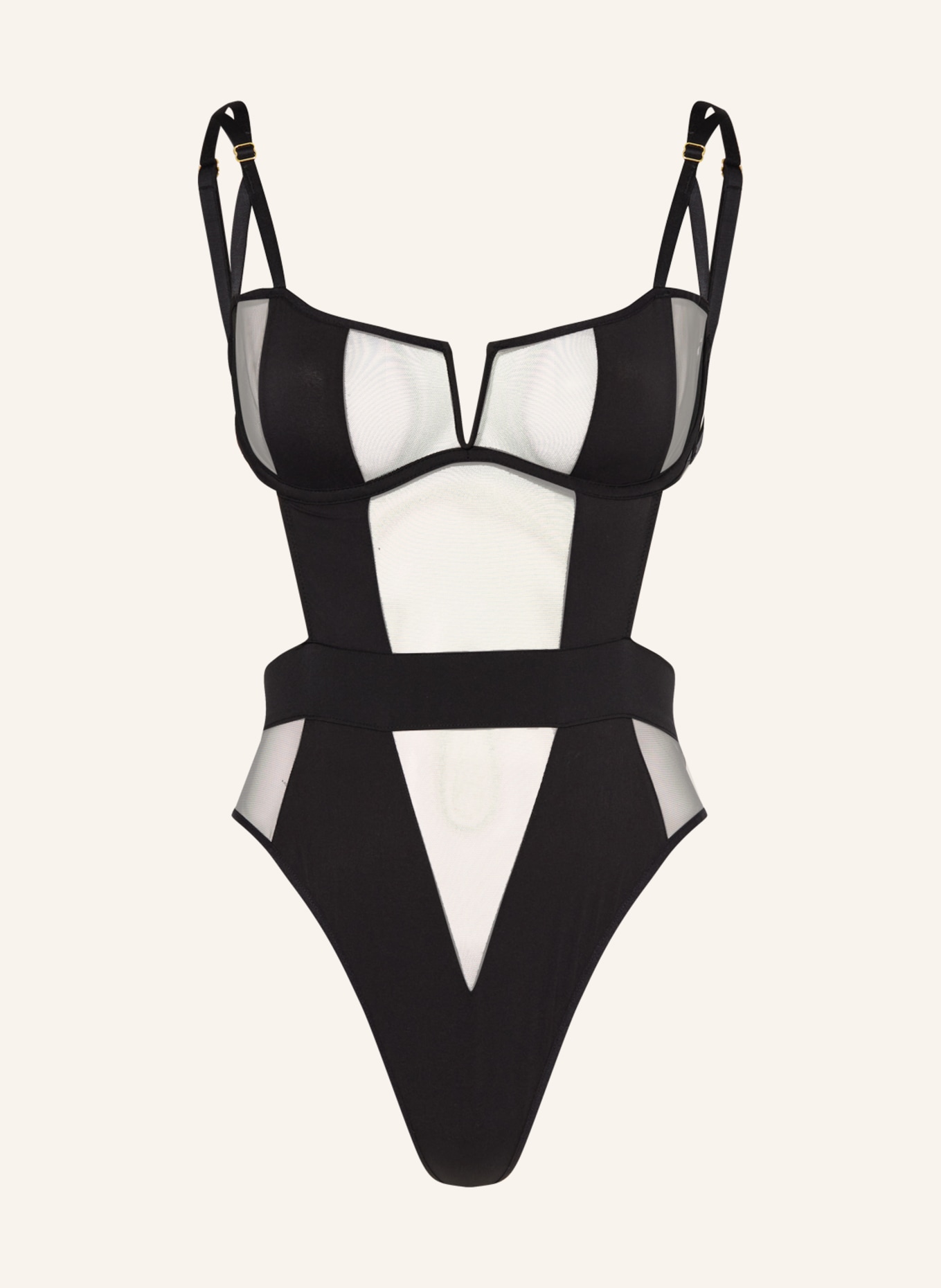 BLUEBELLA Underwired bodysuit ORLA, Color: BLACK (Image 1)