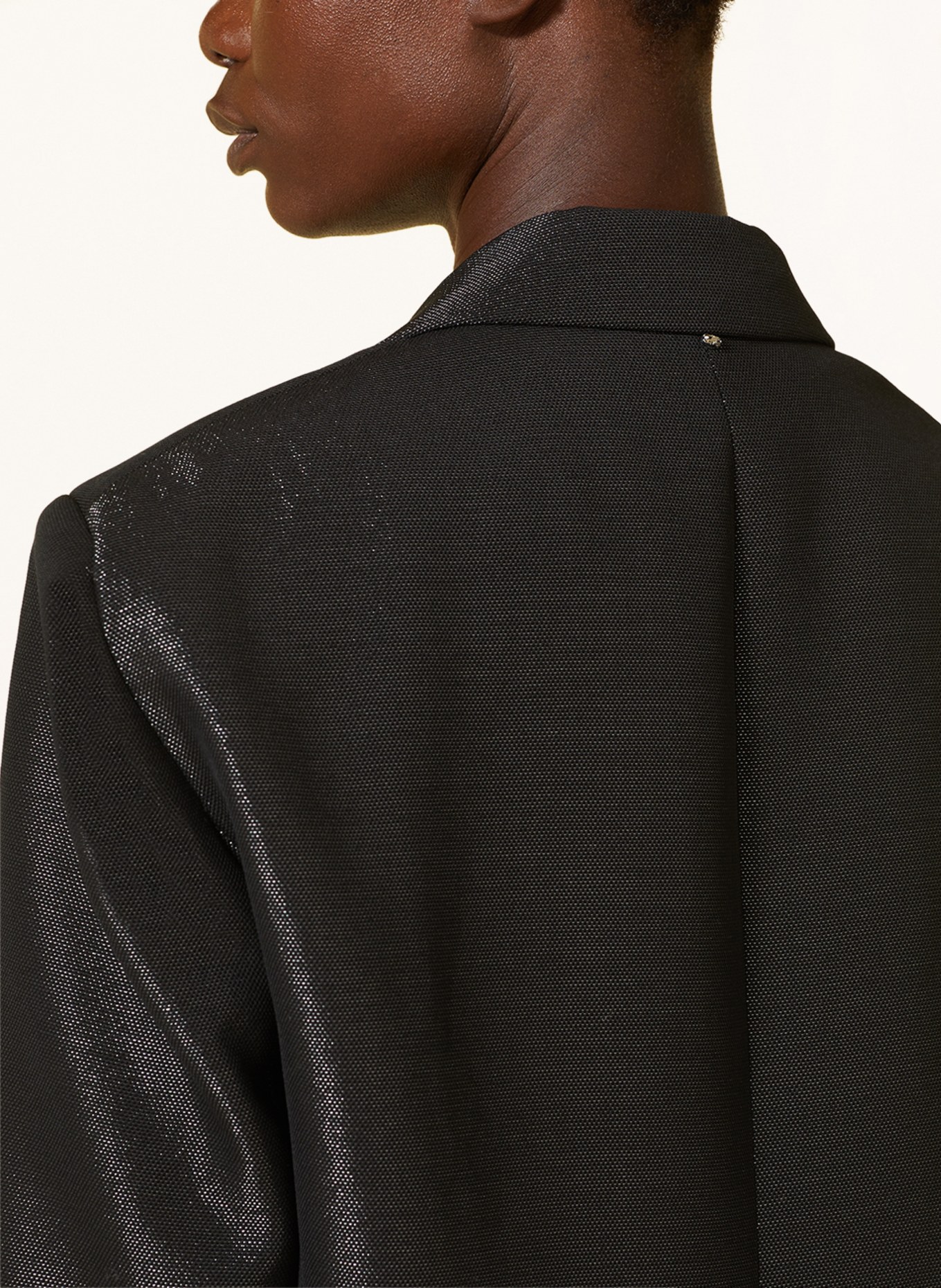 SPORTMAX Oversized blazer BAFFO with glitter thread, Color: BLACK (Image 5)