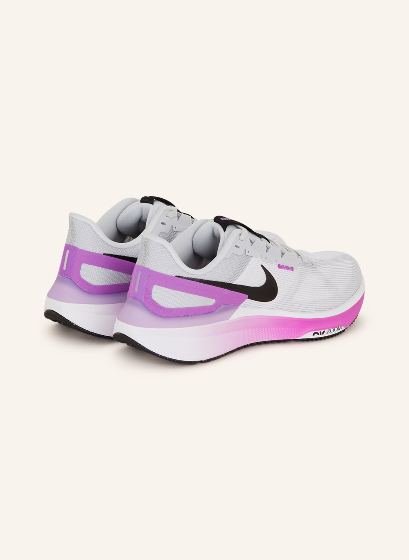 Nike Laufschuhe STRUCTURE 25, Farbe: WEISS/ NEONLILA/ SCHWARZ (Bild 2)