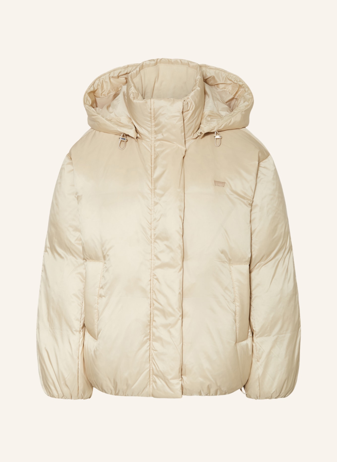 Levi's® Down jacket with removable hood, Color: CREAM (Image 1)