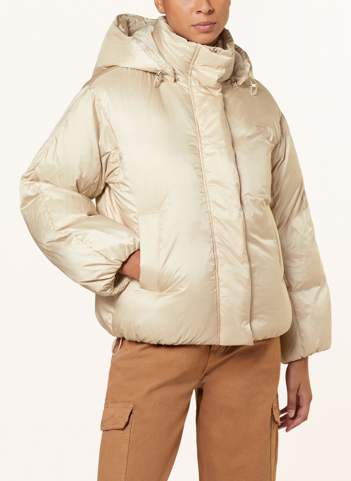 Levi's® Down jacket with removable hood, Color: CREAM (Image 5)