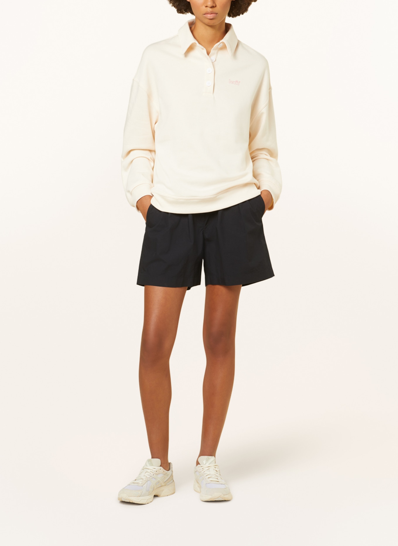 Levi's® Sweatshirt fabric polo shirt STEVIE, Color: CREAM (Image 2)