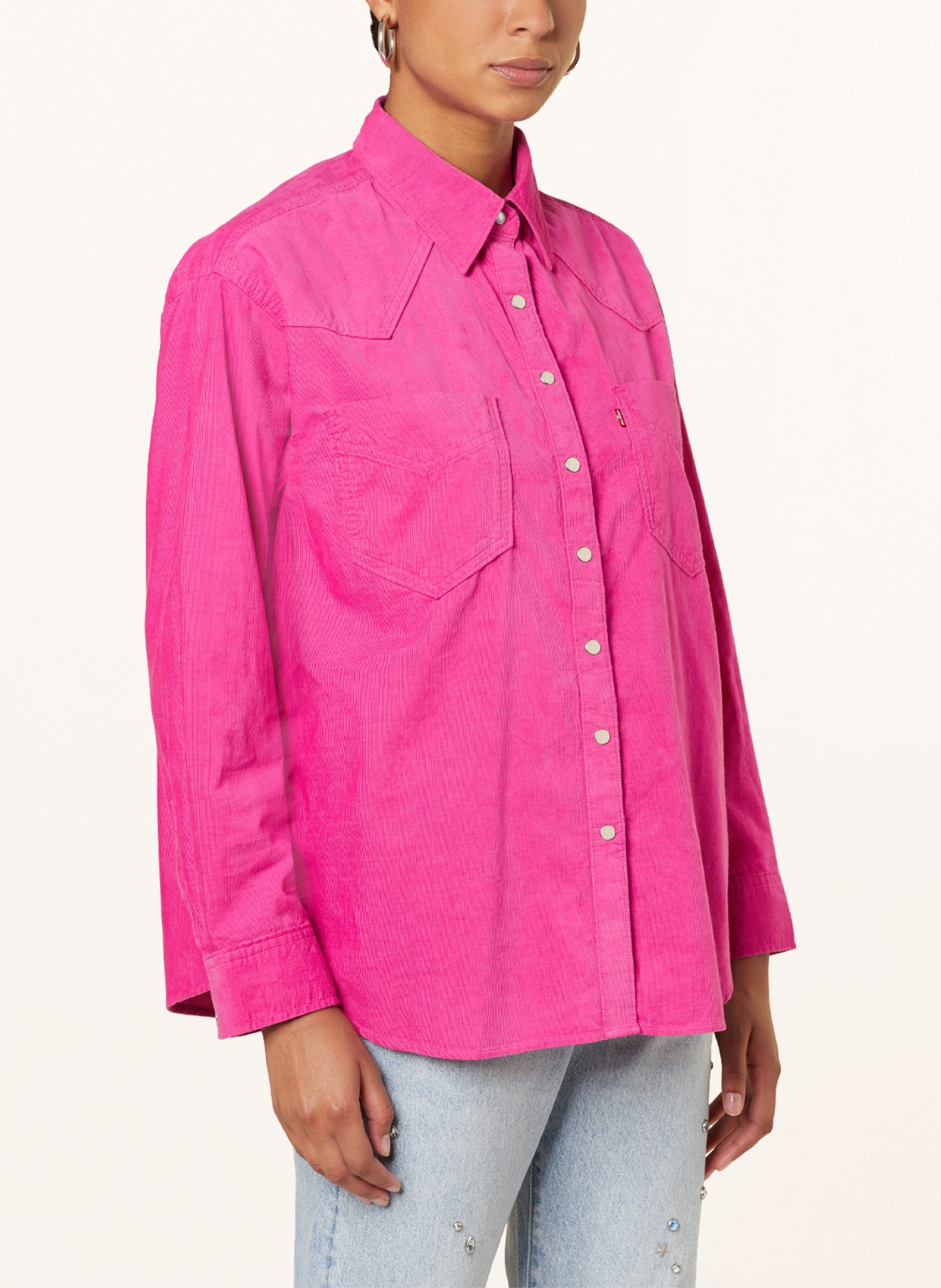Levi's® Hemdbluse DONOVAN aus Cord, Farbe: PINK (Bild 4)