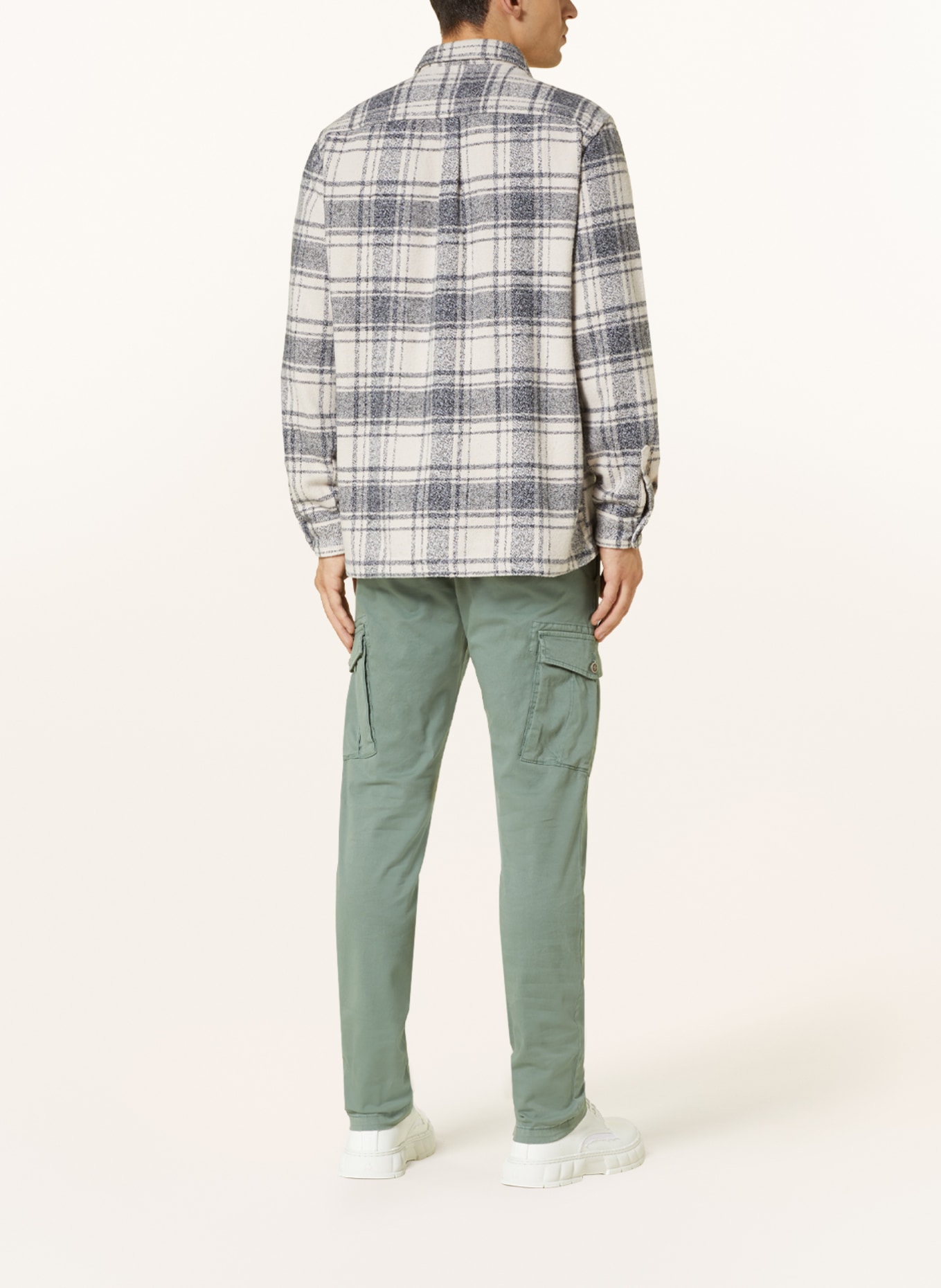 PAUL Flannel shirt comfort fit, Color: CREAM/ BLACK (Image 3)