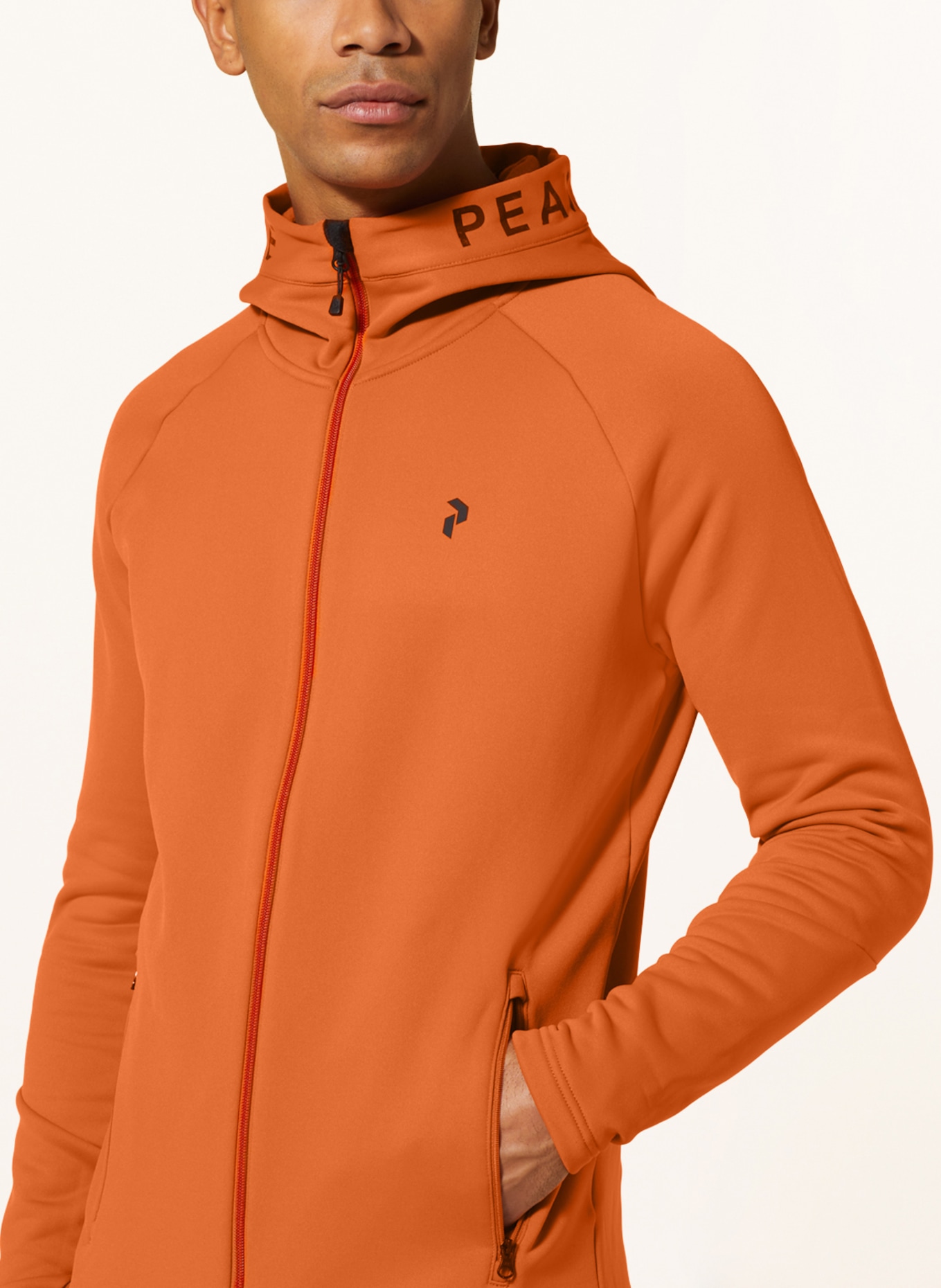 Peak Performance Midlayer jacket RIDER, Color: DARK ORANGE (Image 5)