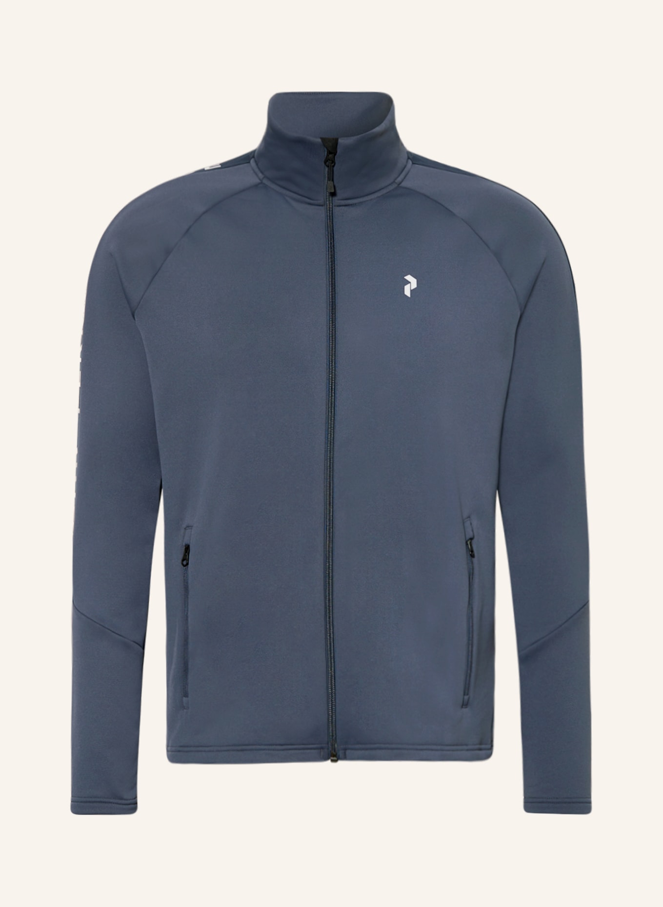 Peak Performance Midlayer jacket RIDER, Color: GRAY/ DARK BLUE/ WHITE (Image 1)