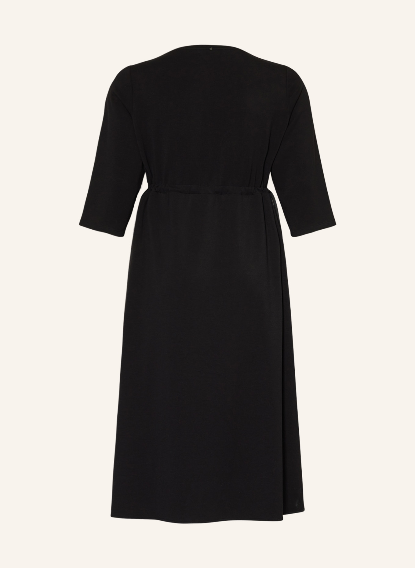 MARINA RINALDI SPORT Jersey dress OCCHIBIS with 3/4 sleeves, Color: BLACK (Image 2)