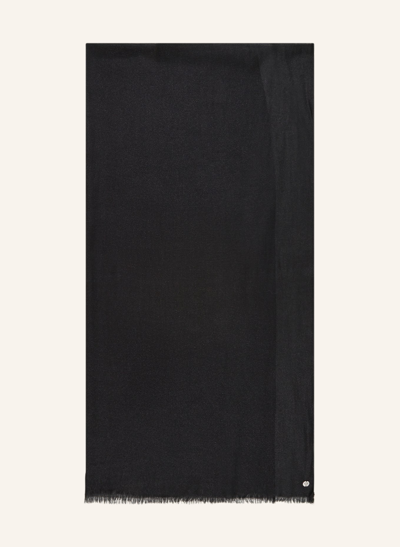 FRAAS Szal z błyszczącą przędzą: CZARNY