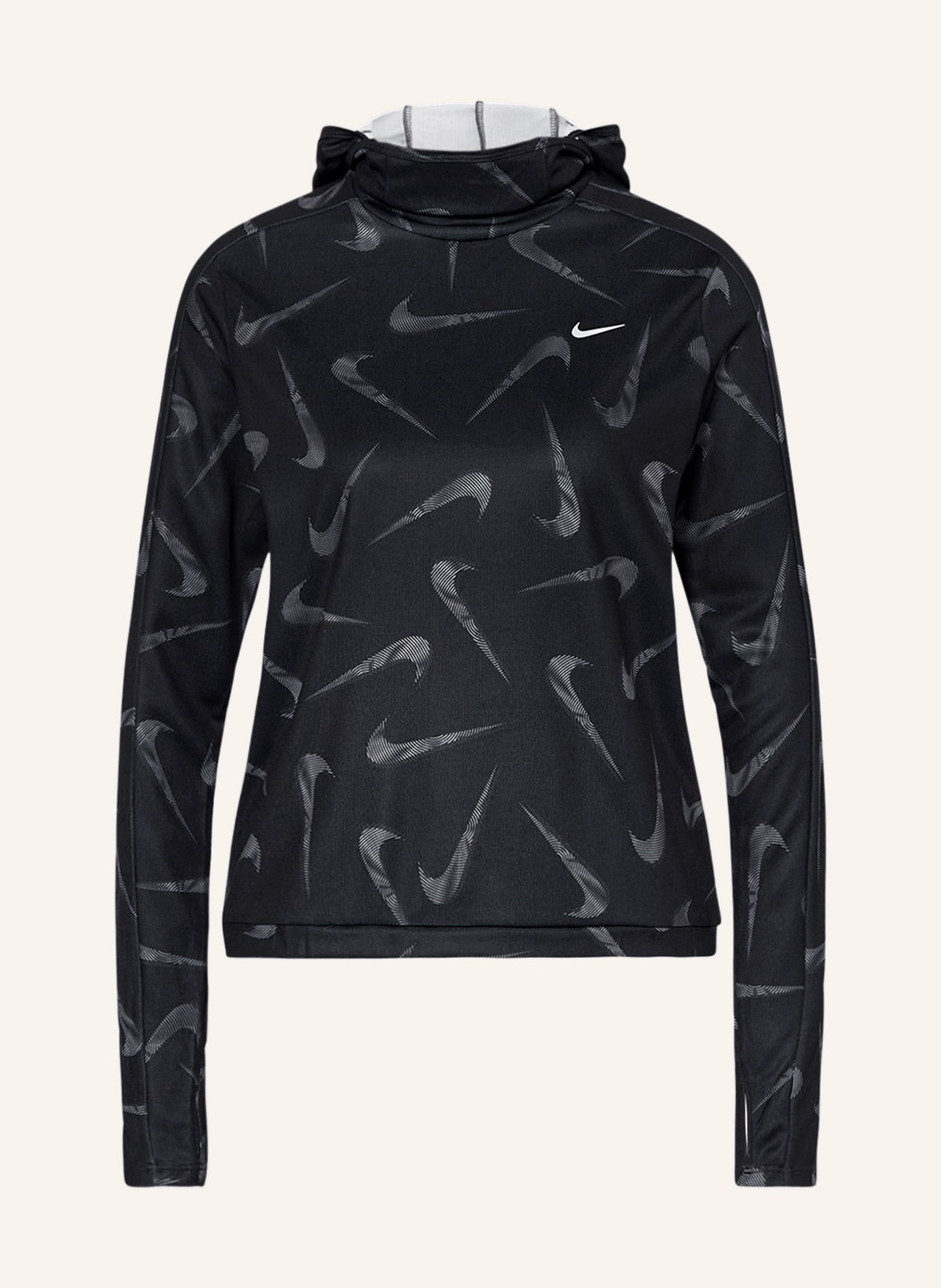 Nike Běžecké tričko, Barva: ČERNÁ (Obrázek 1)