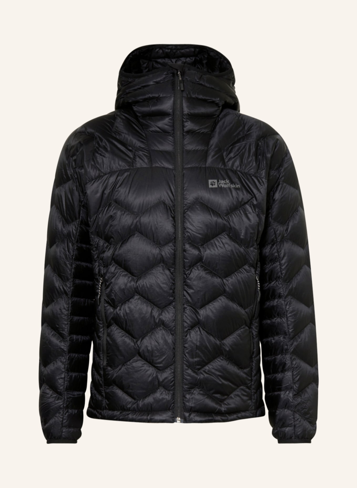 Jack Wolfskin Quilted jacket ALPSPITZE, Color: BLACK (Image 1)